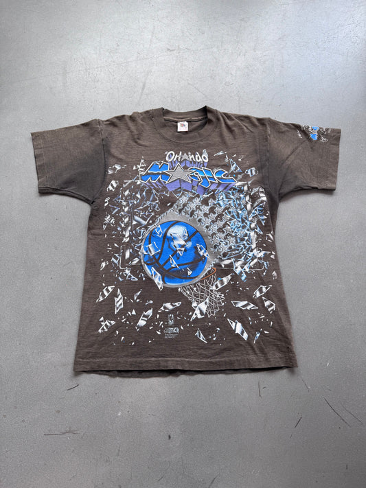 1992 ORLANDO MAGIC SHATTERED BACKBOARD FADED TEE (FOTL TAG)