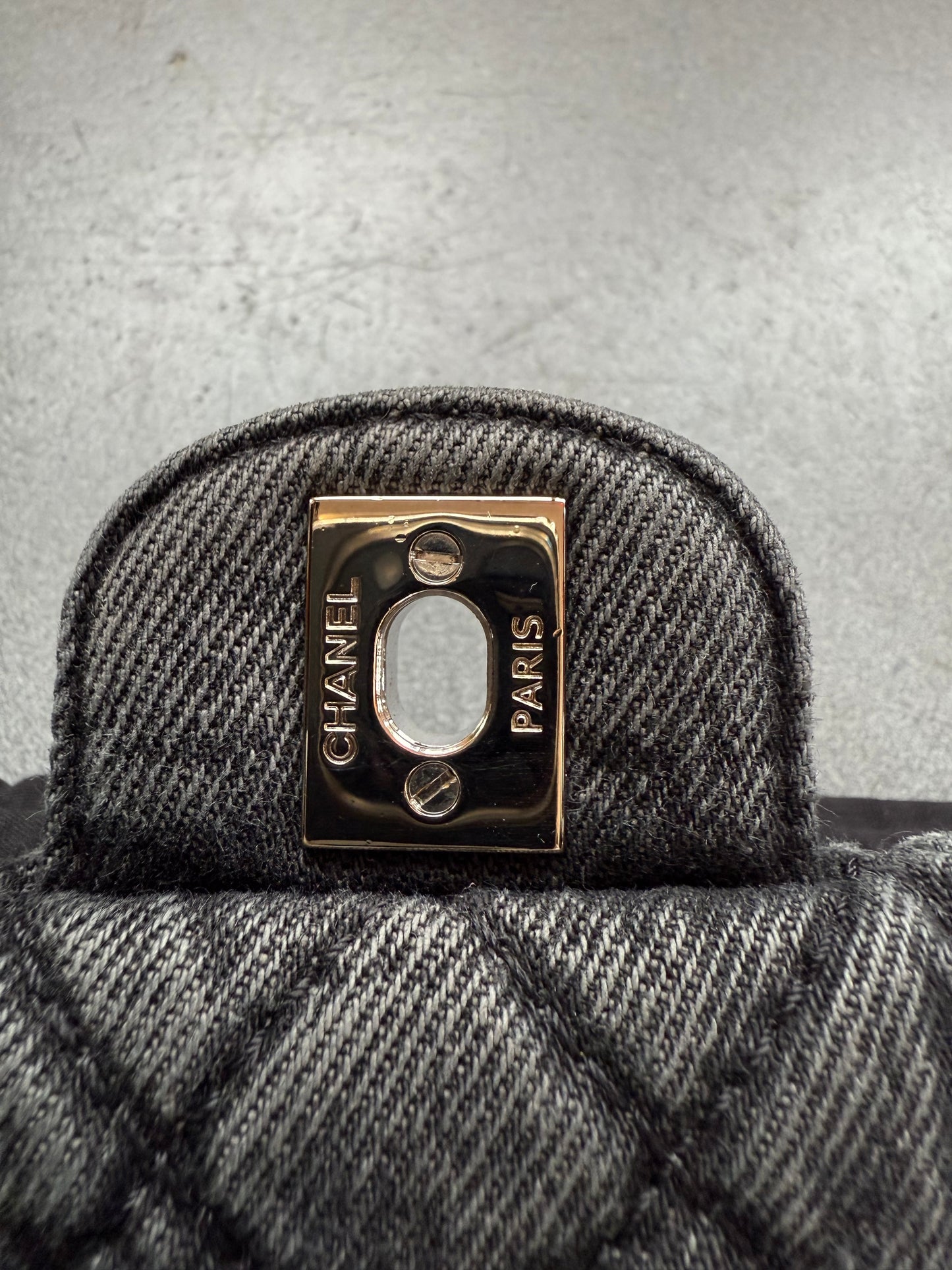 CHANEL DENIMPRESSIONS SMALL FLAP BAG - BLACK (NEW WITH DUSTBAG) (TANIA)