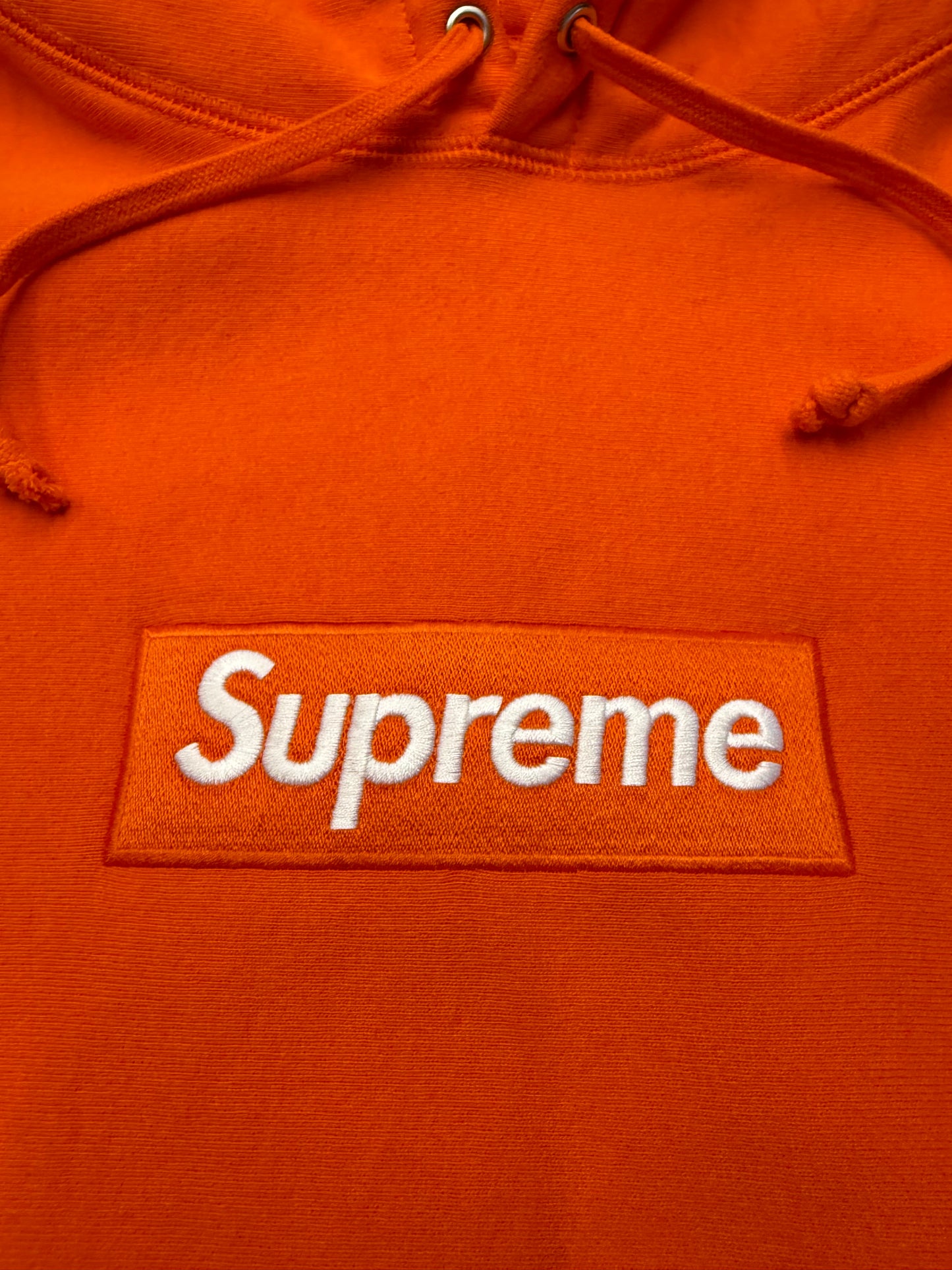 FW24 SUPREME BOX LOGO HOODIE - ORANGE (XL)