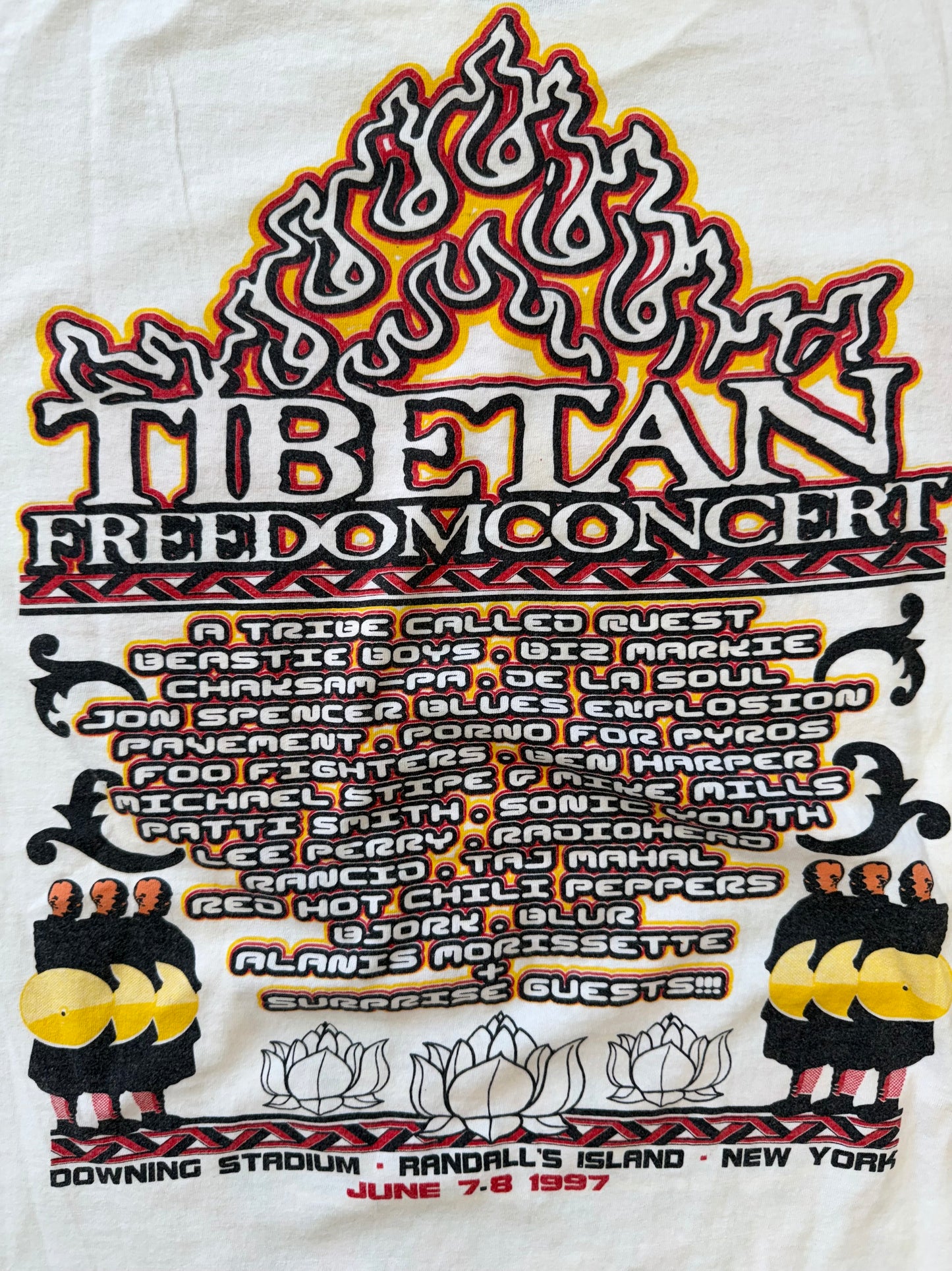 1997 TIBETIAN FREEDOM CONCERT TEE (SCREEN STAR TAG)