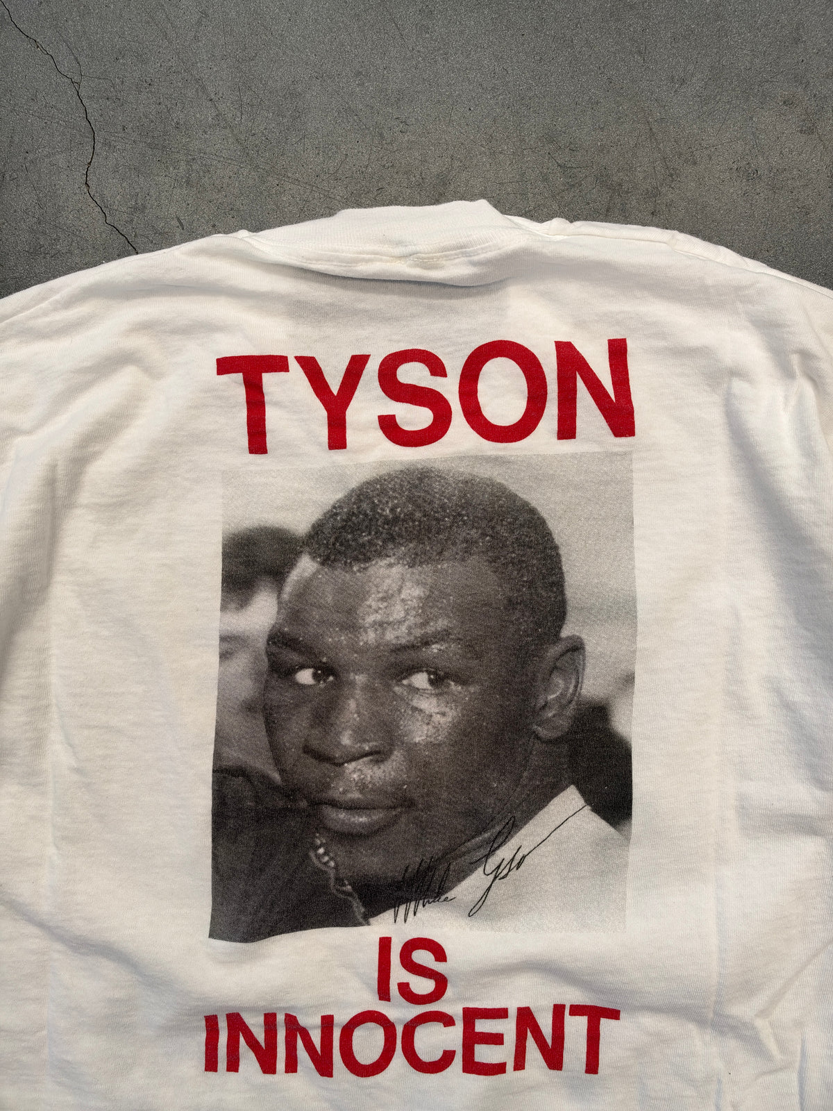 90S FREE MIKE TYSON DOUBLE SIDED TEE (FADED SCREEN STARS TAG)