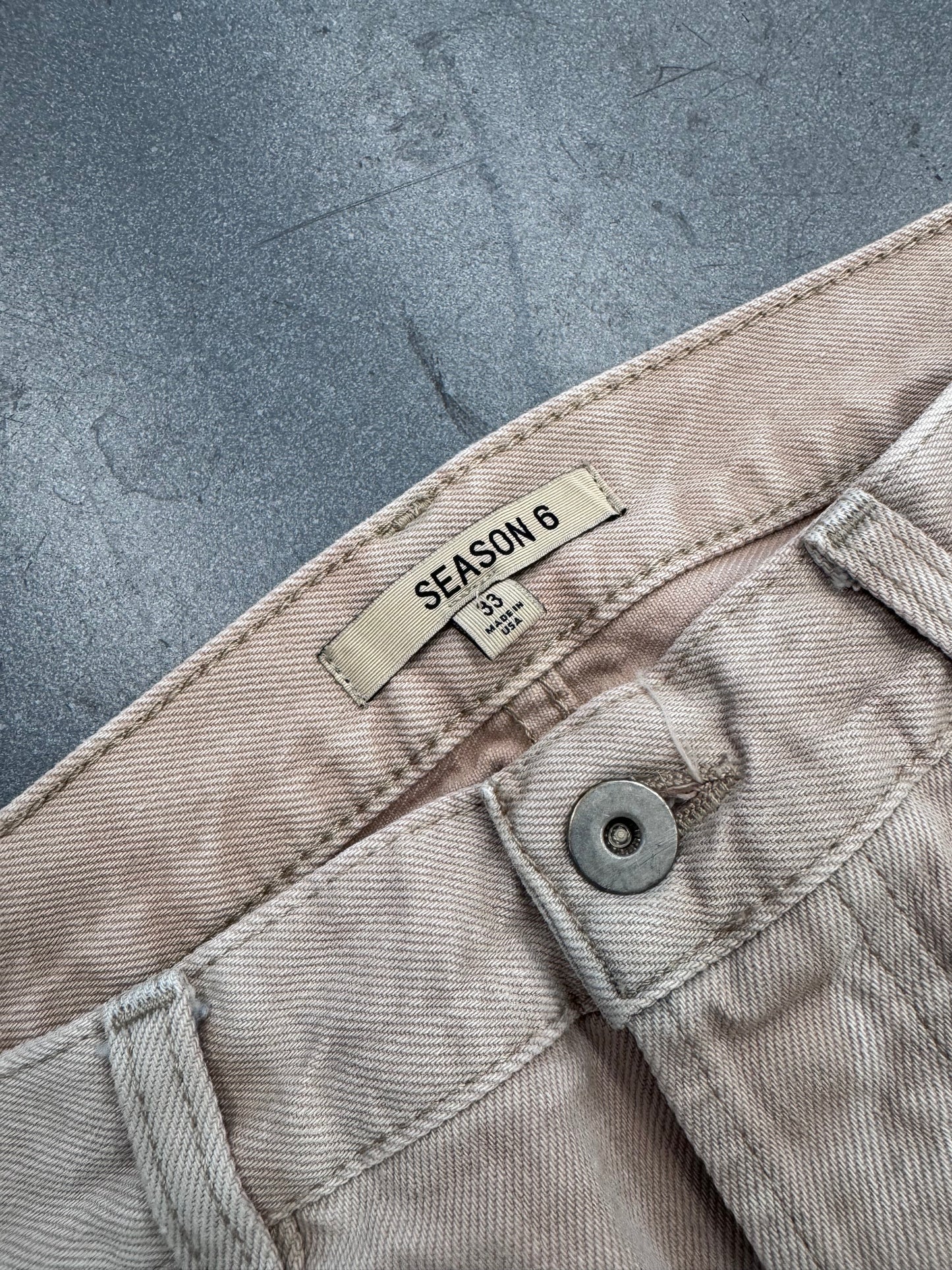 YEEZY SEASON 6 FIVE POCKET JEANS - KHAKI (33)