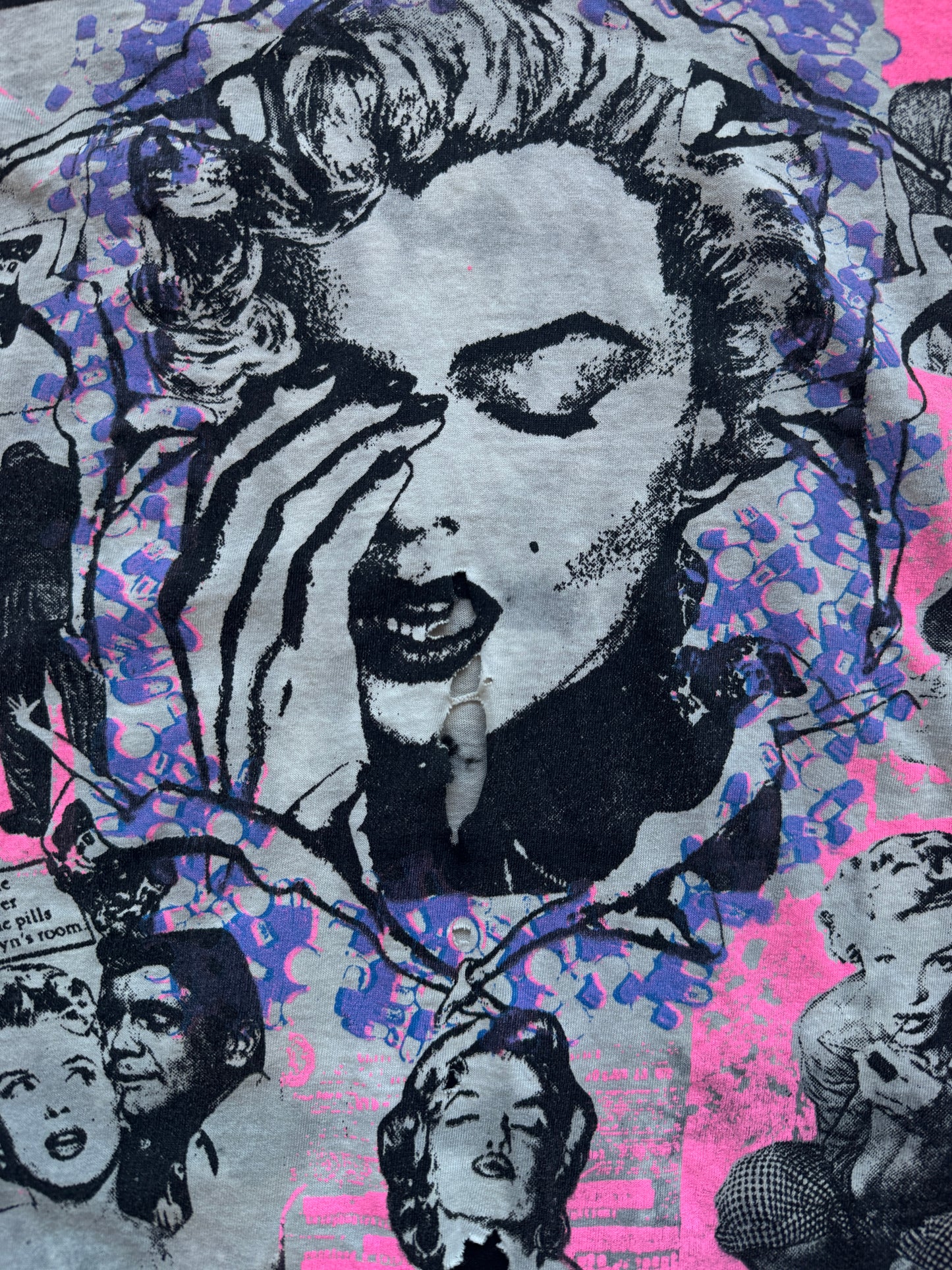 80’S MARILYN MONROE MOSQUITOHEAD DISTRESSED TEE (HANES TAG)