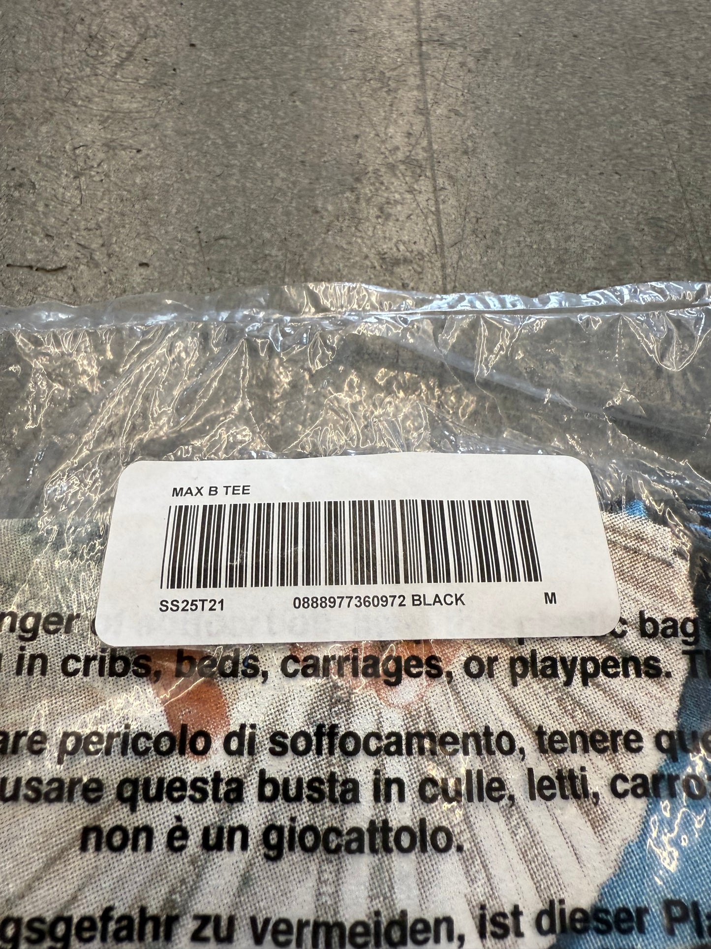 SS25 SUPREME MAX B TEE (NEW IN BAG)