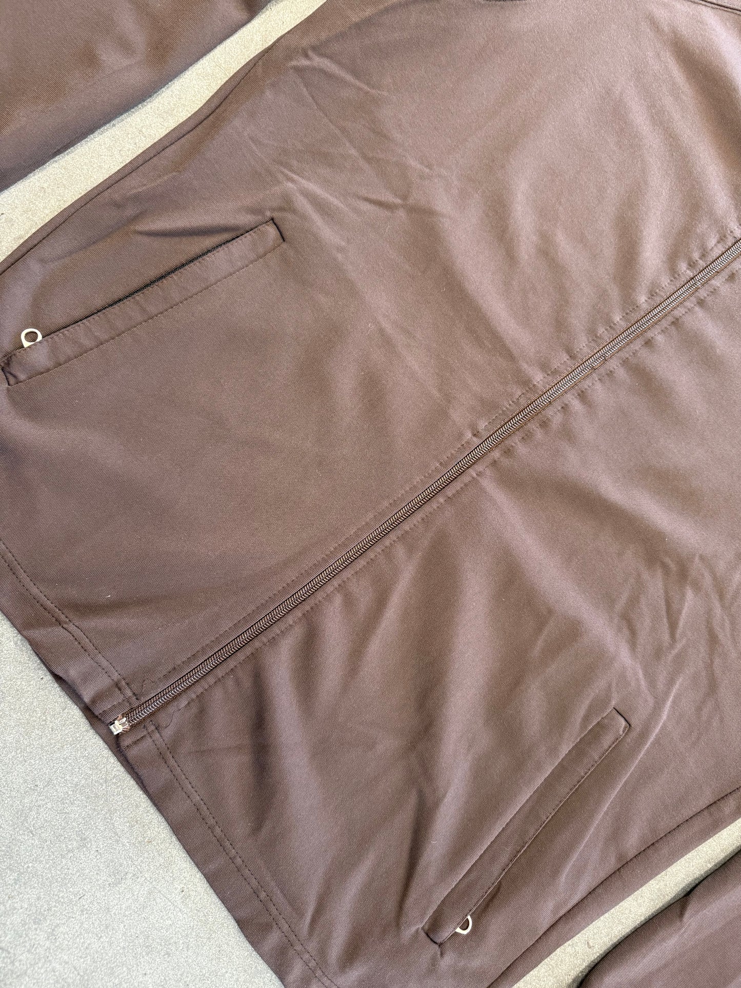 90S SUPREME ZIP UP JACKET BROWN