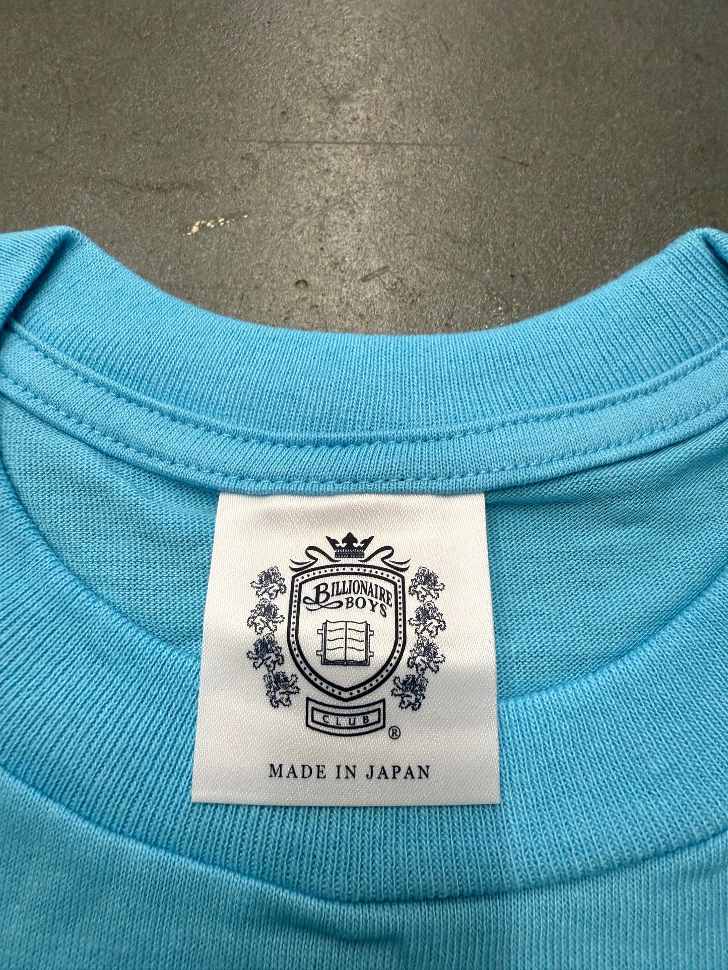 SEASON 10 BILLIONAIRE BOYS CLUB BBC PALM TREE TEE - BLUE (L) (NEW WITH TAG & BAG)