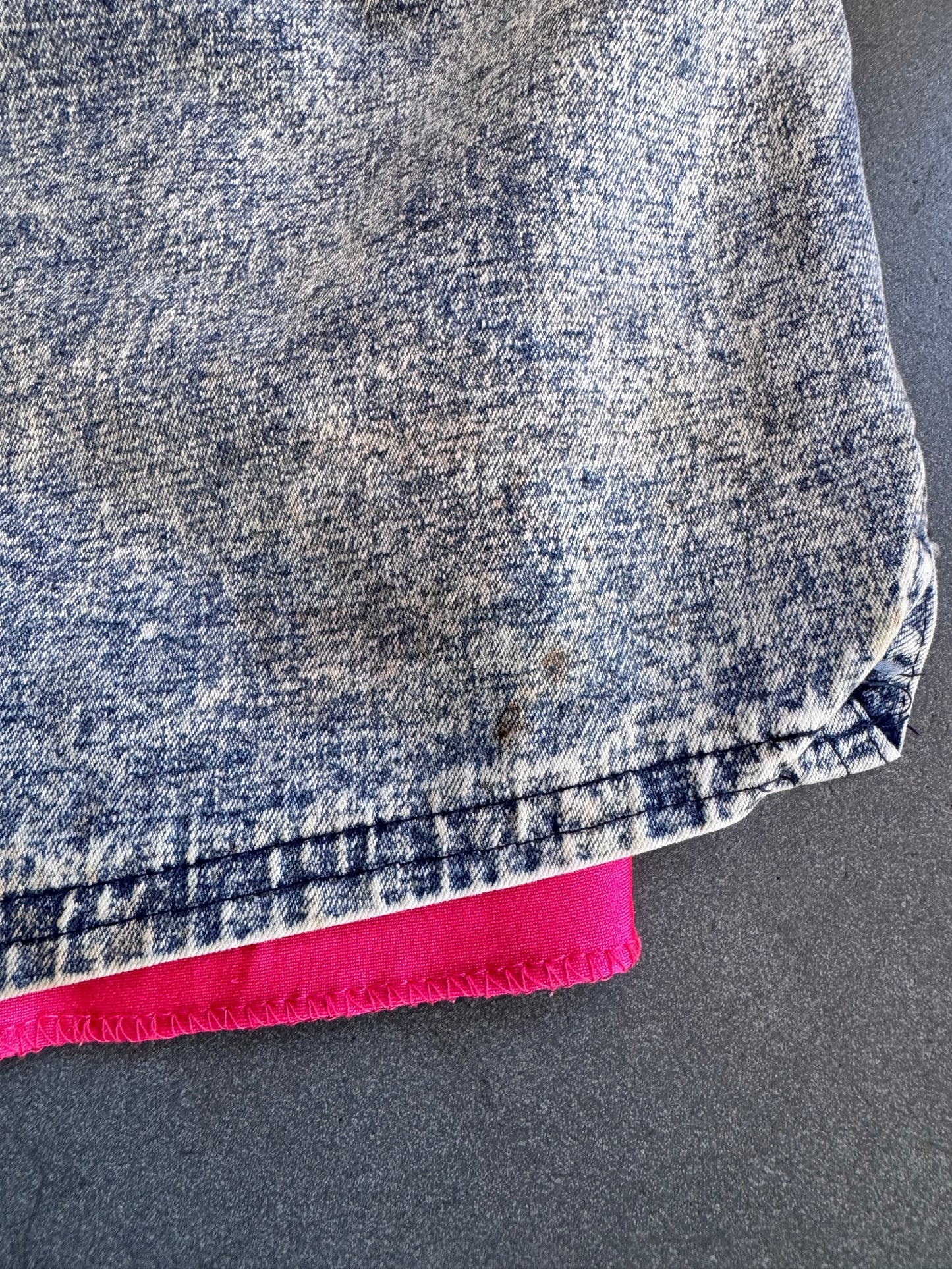 1990 NIKE AIR TECH CHALLENGE COURT DENIM TENNIS SHORTS ANDRE AGASSI