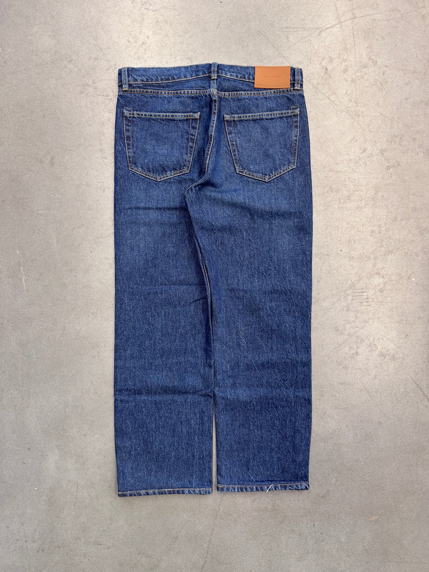 AW22 OUR LEGACY STRAIGHT-LEG CUT DENIM JEANS - SIZE 30