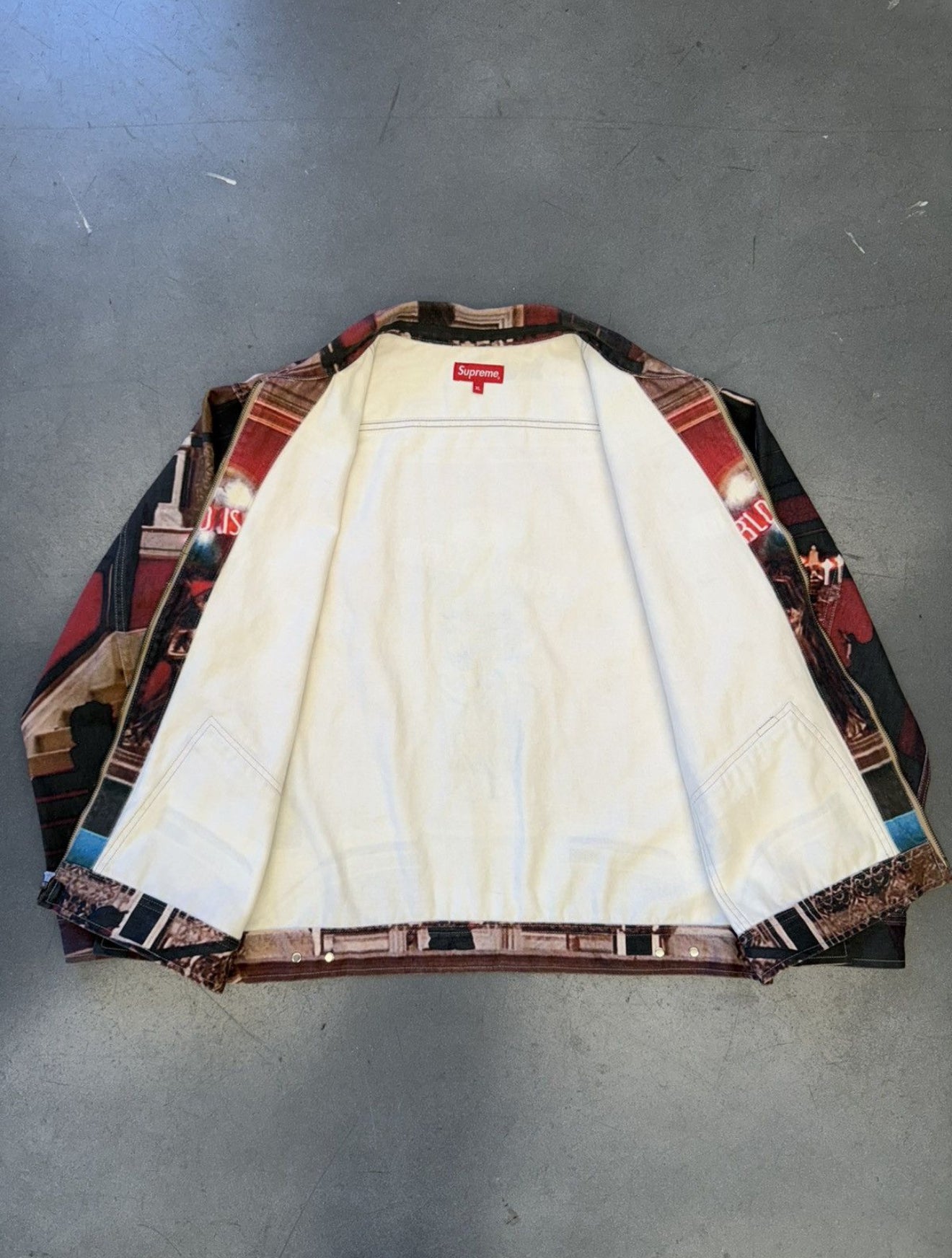 FW17 SUPREME SCARFACE THE WORLD IS YOURS DENIM JACKET