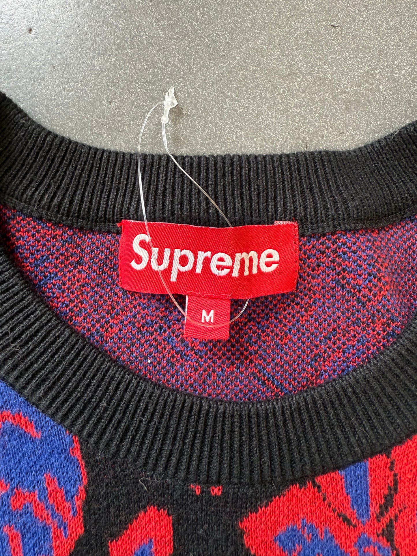 FW12 SUPREME THIN KNIT ROSES SWEATER