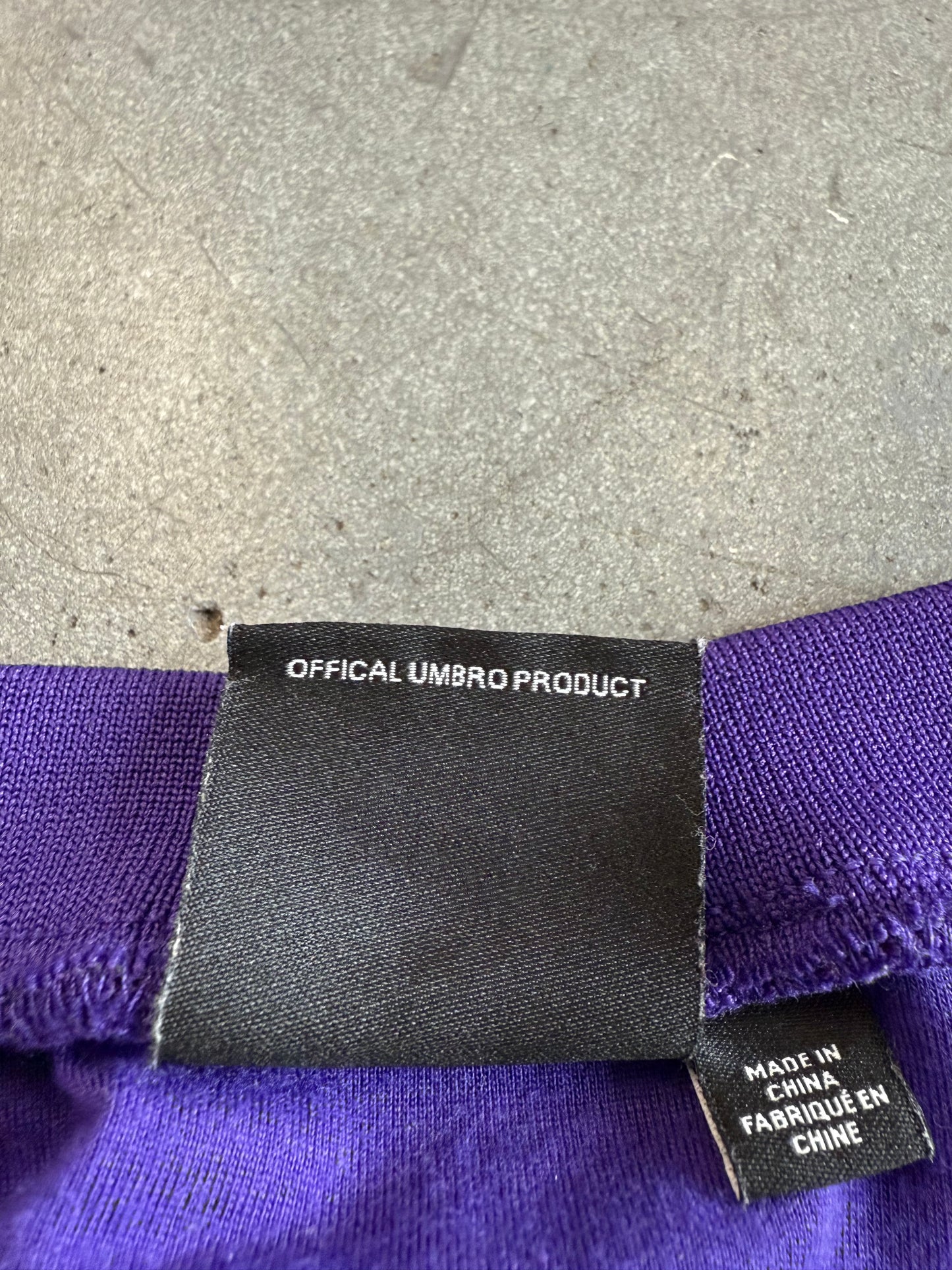 SS25 SUPREME UMBRO STRIPE SOCCER JERSEY TEE - PURPLE