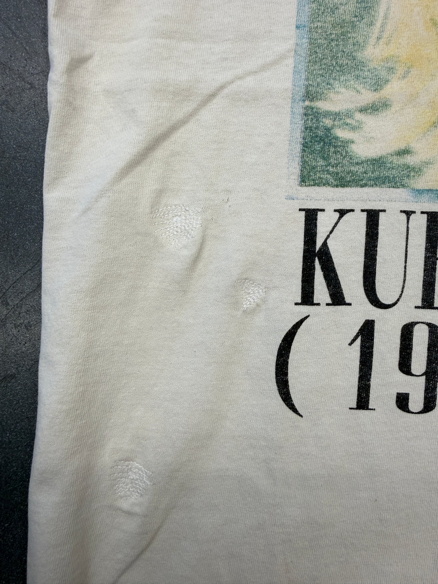 1995 KURT KOBAIN PORTRAIT MEMORIAL PAINTING TEE (PULLED TAG)