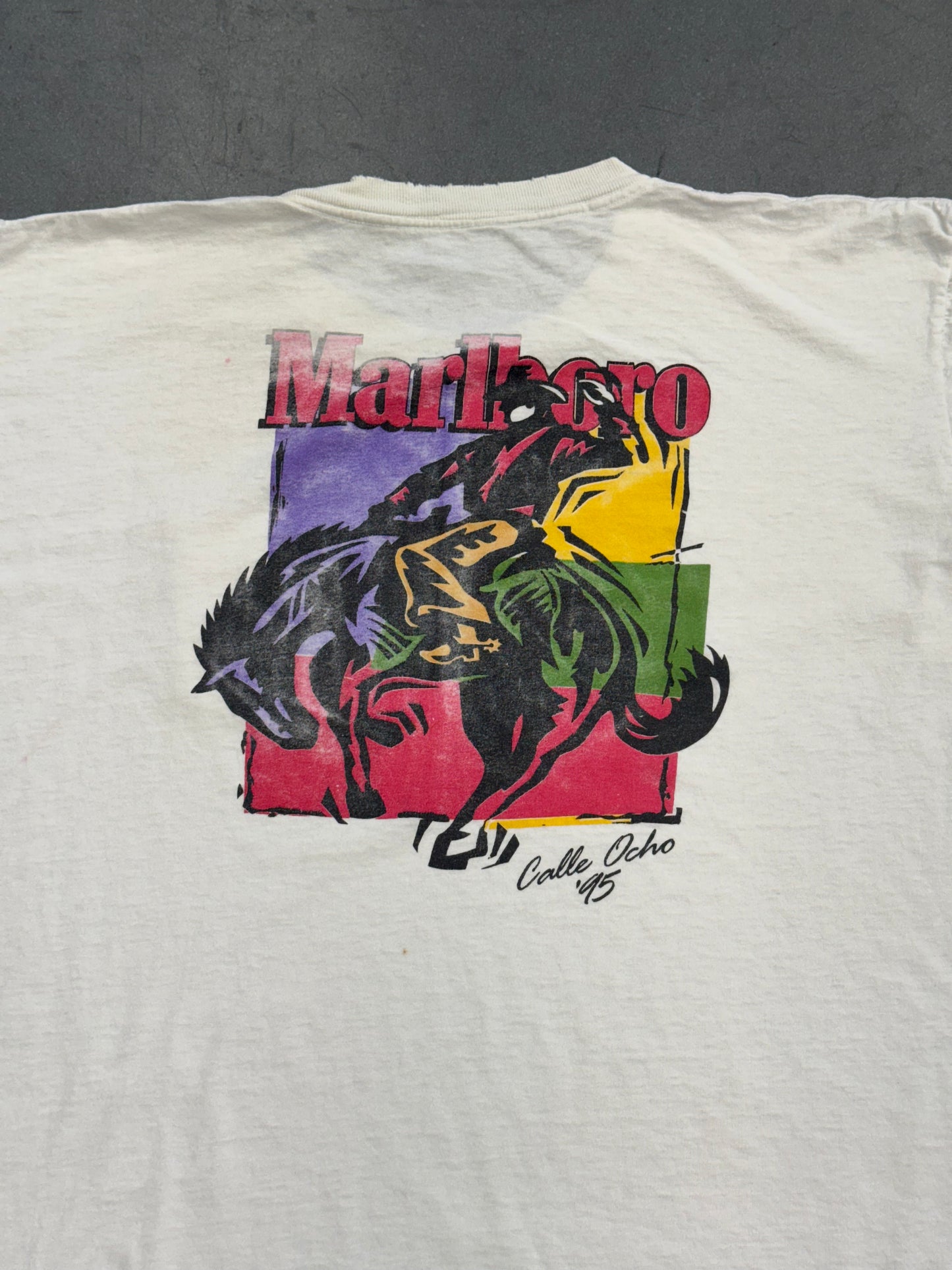 1995 MARLBORO AT CALLE OCHO RODEO COWBOY POCKET TEE (PULLED TAG)