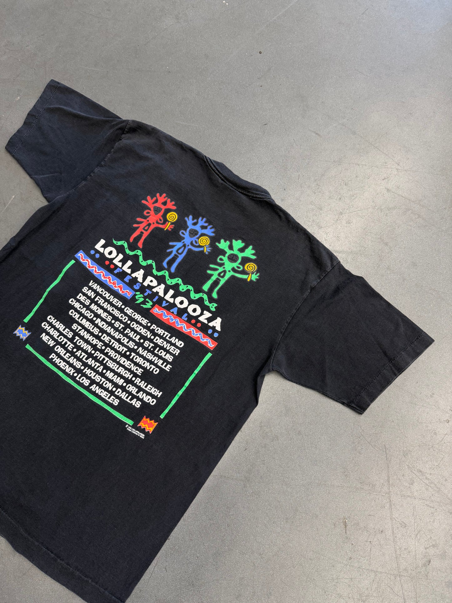1993 LOLLAPALOOZA FESTIVAL TOUR TEE (GIANT TAG)
