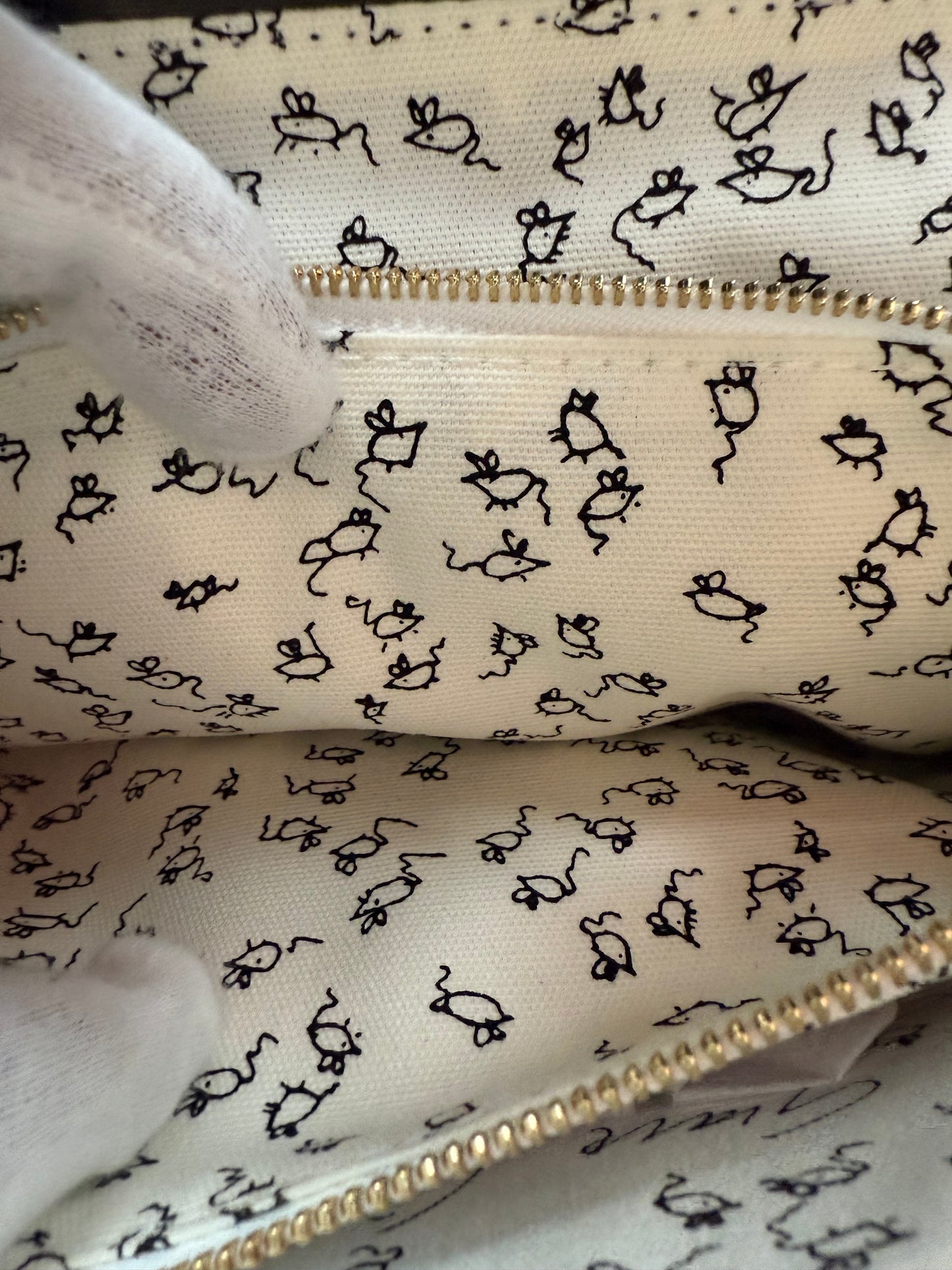 LOUIS VUITTON X GRACE CODDINGTON CATOGRAM POUCHETTE CHAIN CLUTCH BAG (PRE-OWNED WITH DUSTBAG) (TANIA)