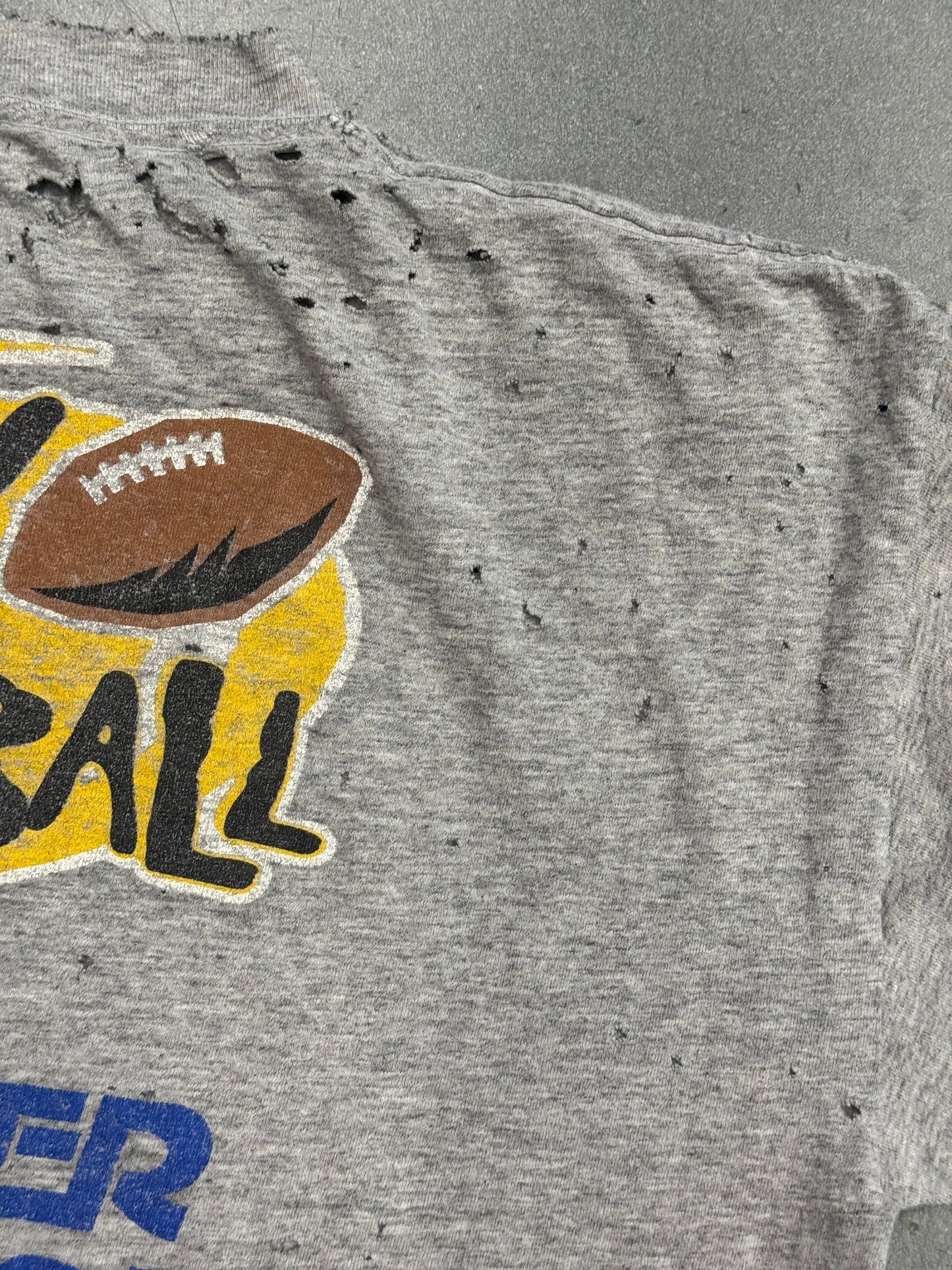 1997 STARTER PITTSBURGH STEELERS TRAINING CAMP DISTRESSED TEE (PULLED TAG)