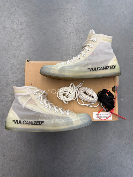 2018 SIZE 8.5 CONVERSE CHUCK 70 OFF-WHITE THE TEN (PRE-OWNED + OG ALL)
