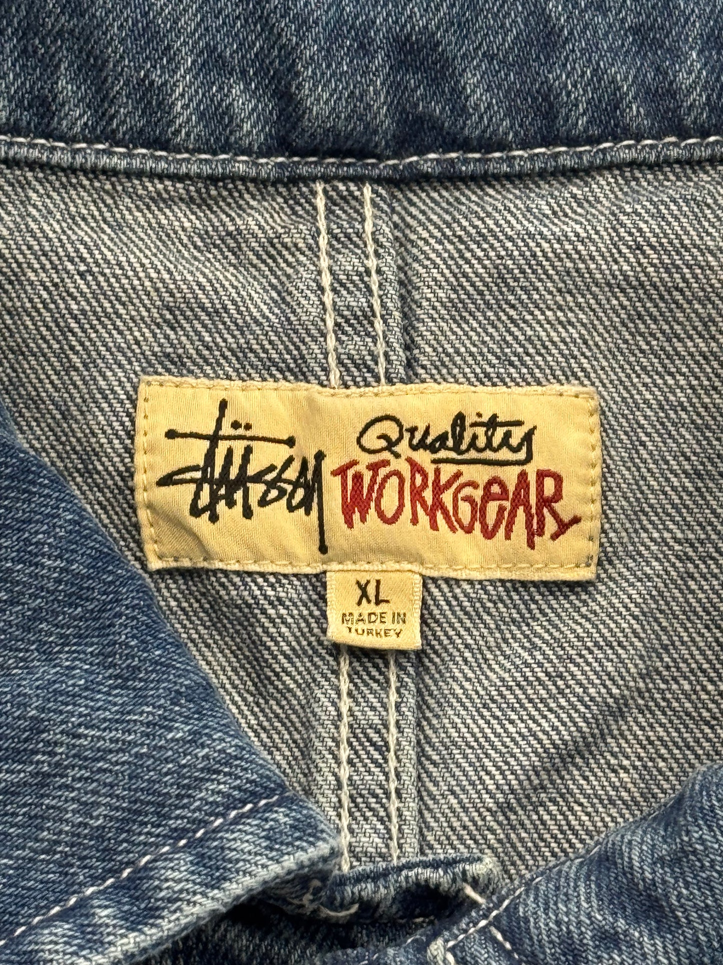 Y2K STUSSY WORKWEAR DENIM JACKET