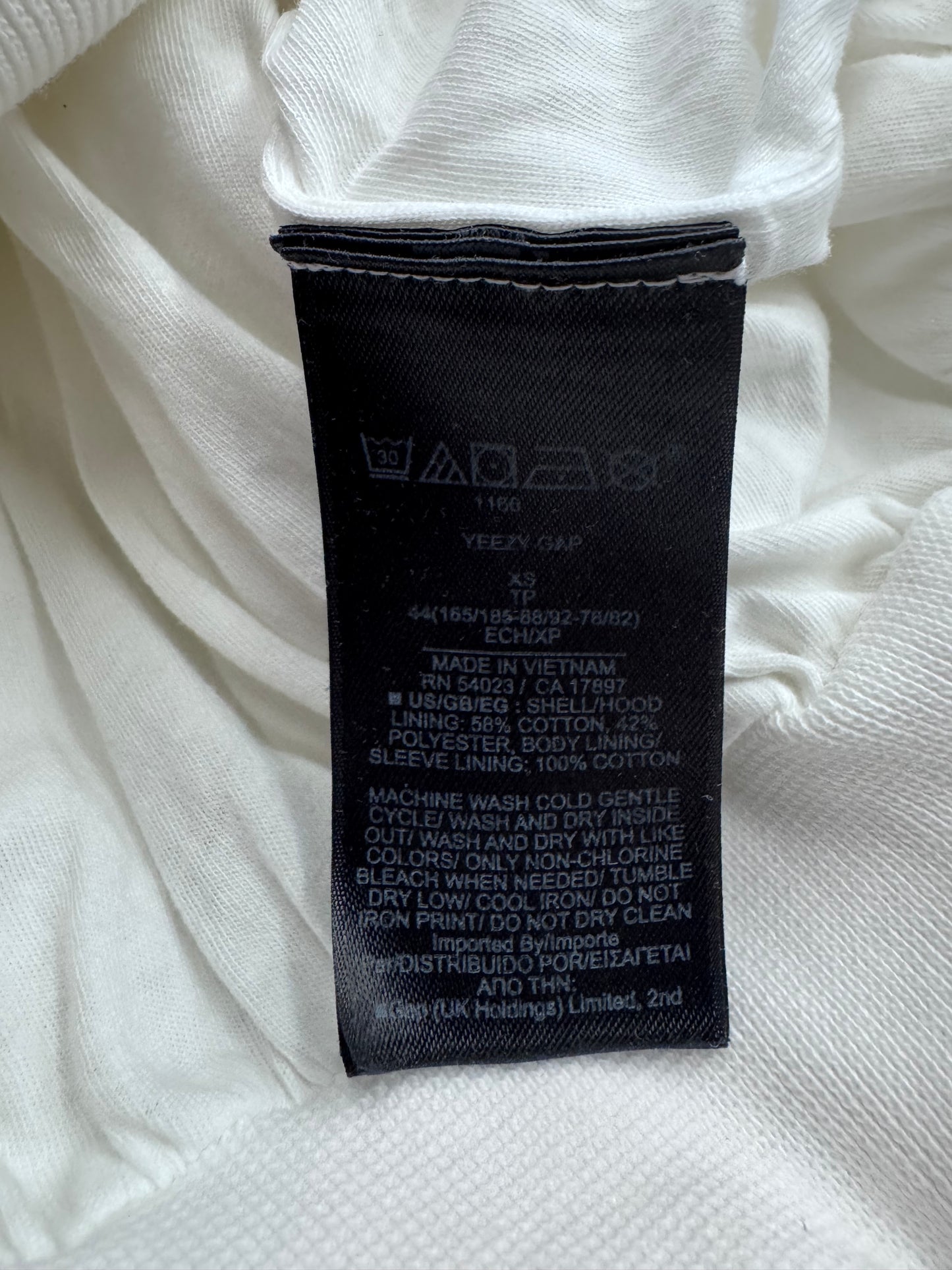 YEEZY GAP ENGINEERED BY BALENCIAGA DOVE HOODIE - WHITE (XS)