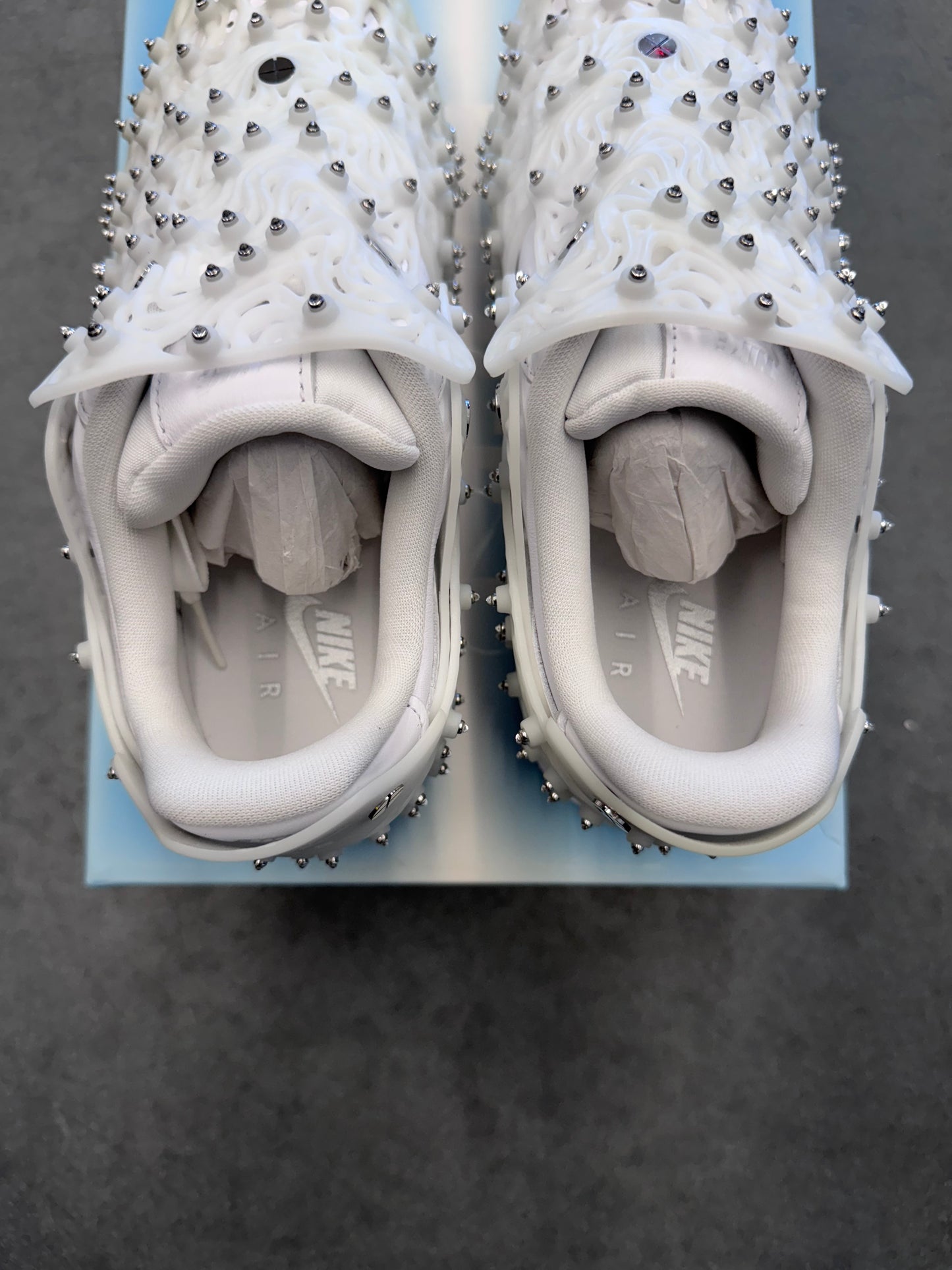 SIZE 9W NIKE AIR FORCE 1 LOW SWARVOSKI RETROFLECTIVE CRYSTAL WHITE (2021) (NEW WITH BOX) (CC)