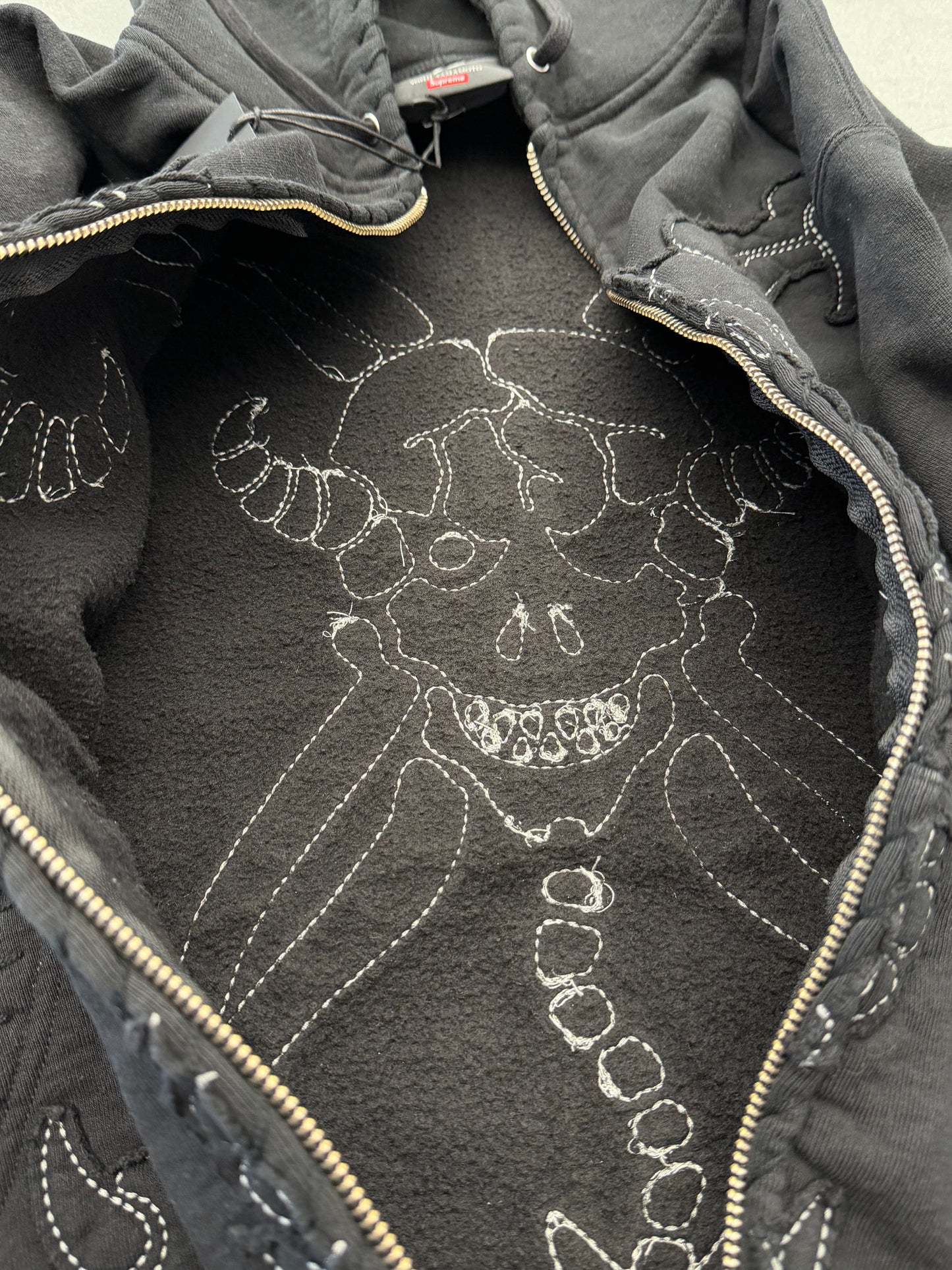 FW25 SUPREME X Y'S BY YOHJI YAMAMOTO ZIP UP HOODED SWEATSHIRT - BLACK (L)