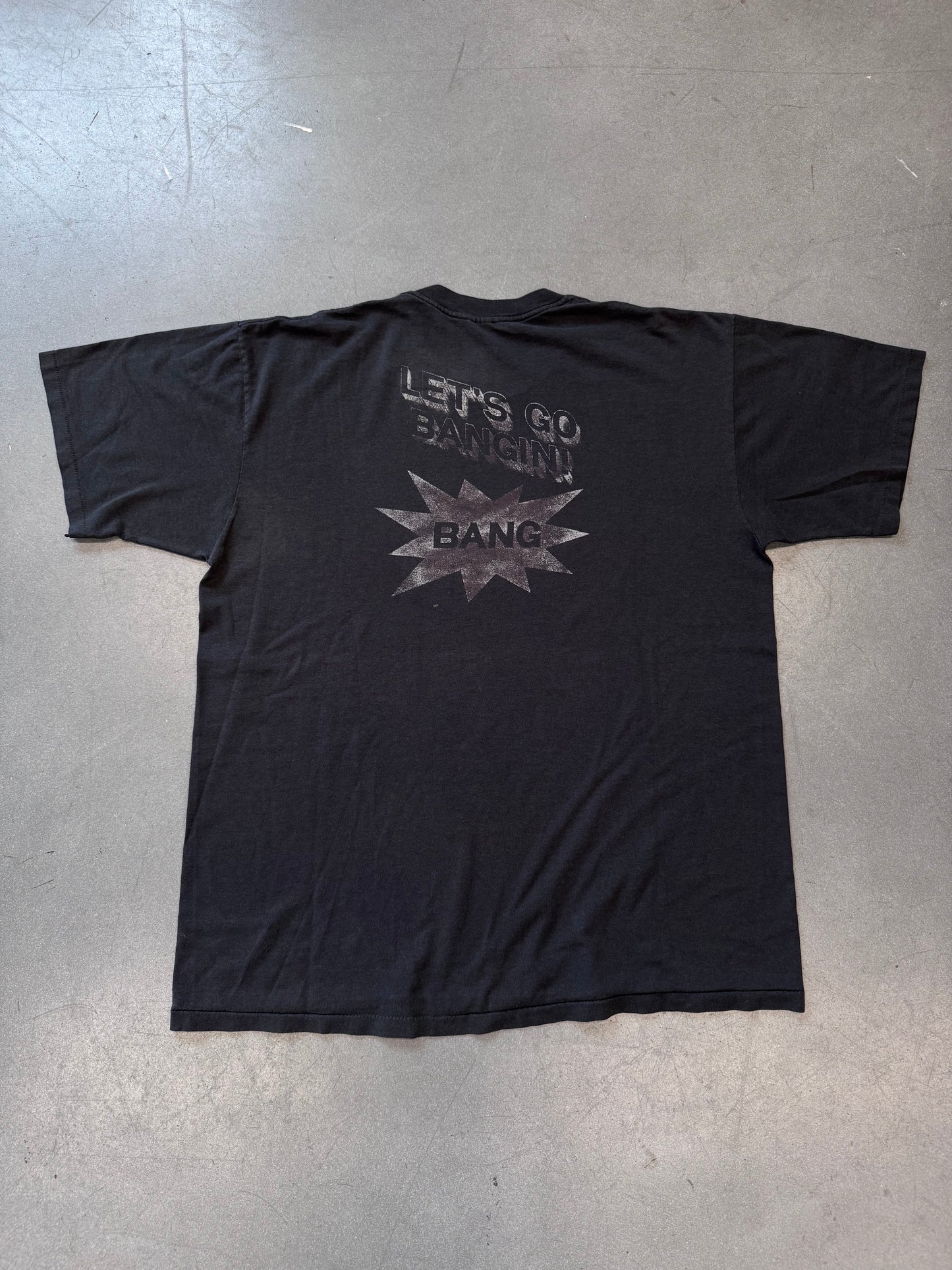 90'S FADED ESSENCE "LETS GO BANGING" TEE (DUKE ATHLETIC SPORTS TAG)