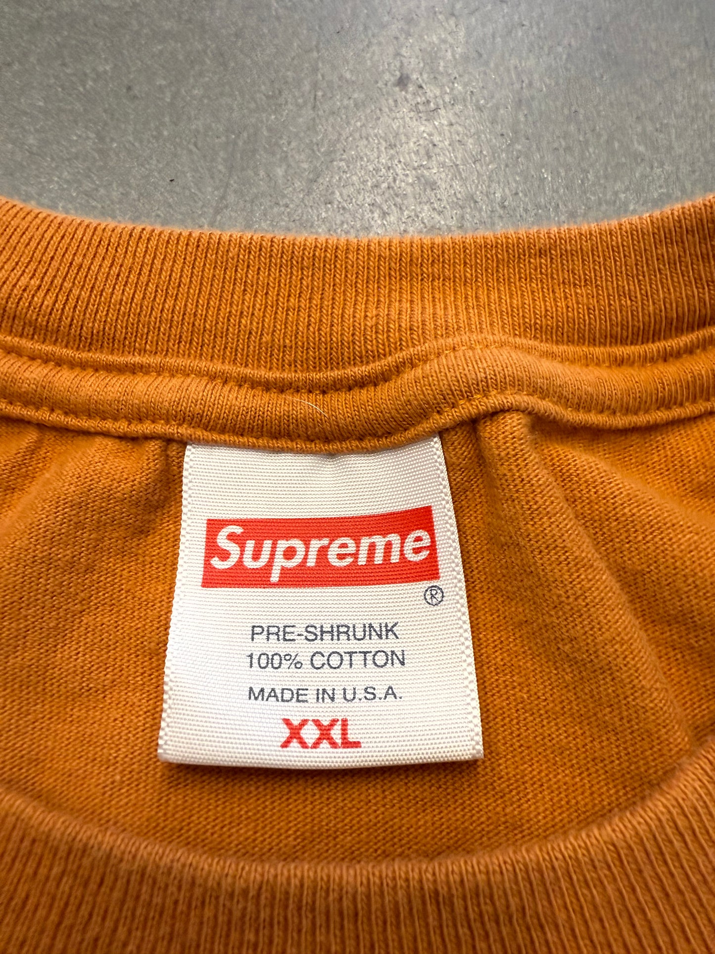 SS22 SUPREME ALIEN TEE - BURNT ORANGE (2XL)