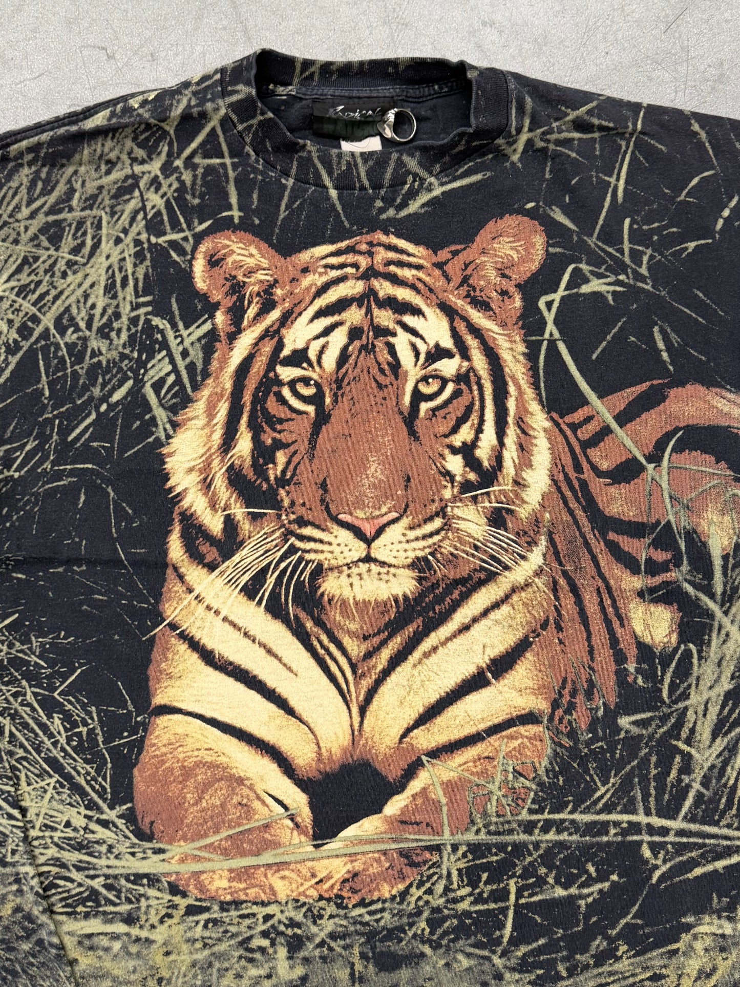 Y2K TIGER IN THE GRASS AOP TEE (RADICAL NATURE TAG)