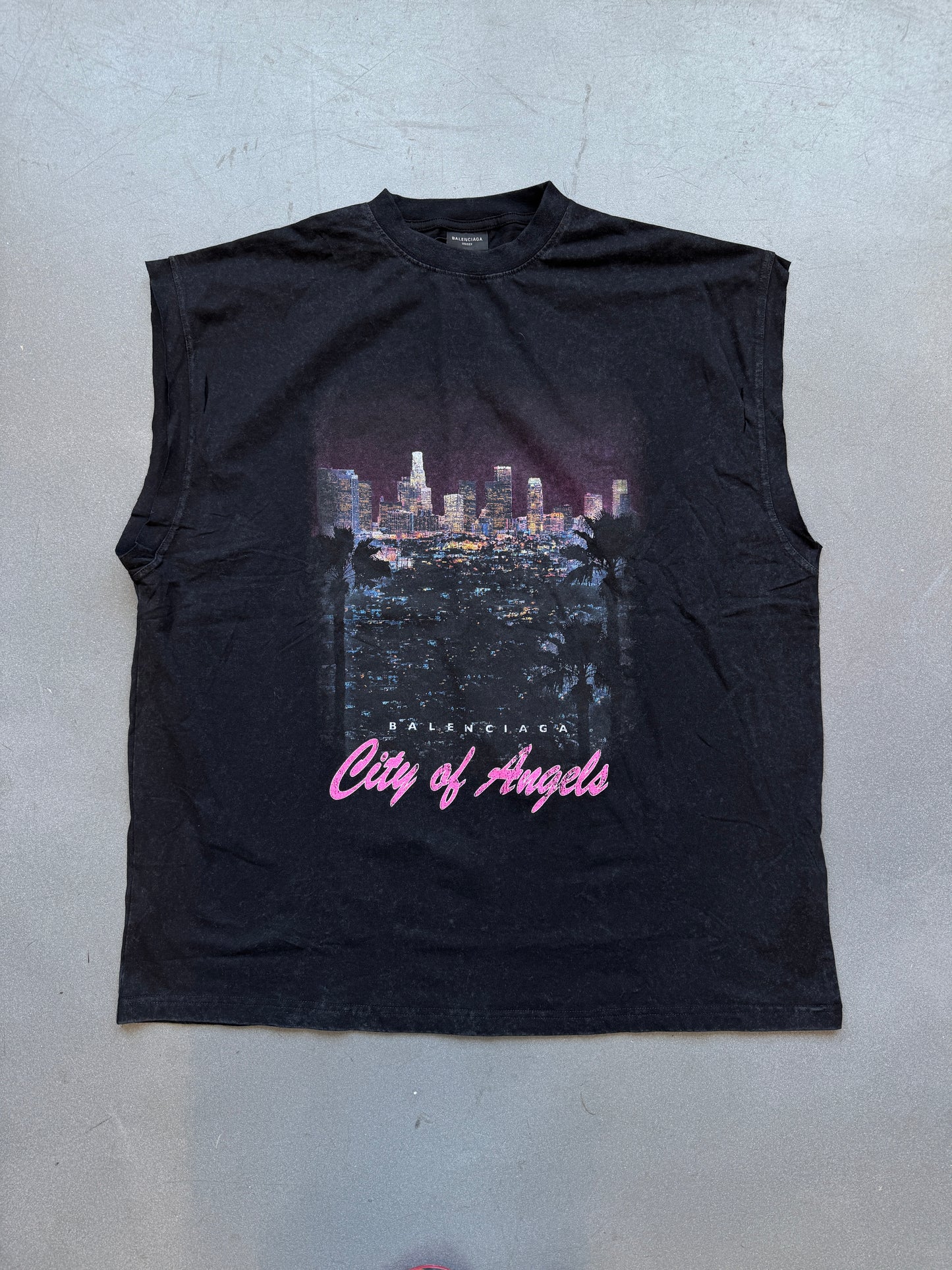 BALENCIAGA CITY OF ANGELS CUTOFF STYLE TEE (NWT) (3)