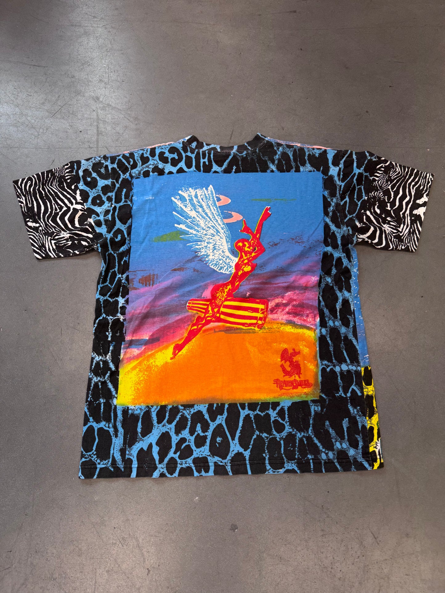1995 SANTANA HEAVEN SMILES AOP TEE (AN INCREDIBLE T-SHIRT TAG)