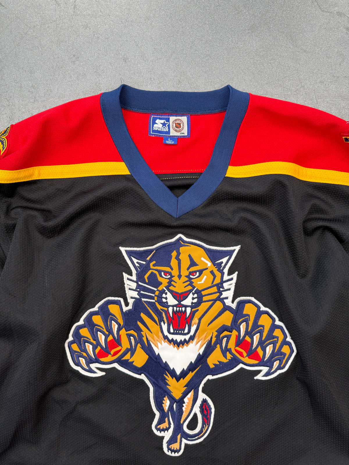 90'S FLORIDA PANTHERS STARTER NHL HOCKEY JERSEY - BLACK