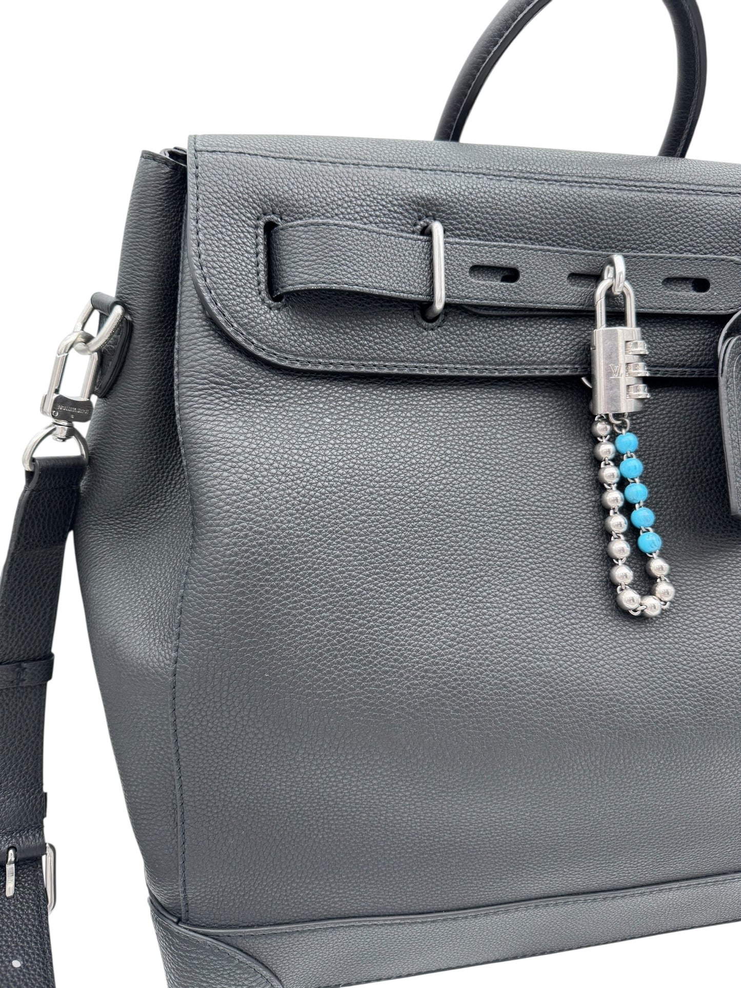 2024 LOUIS VUITTON STEAMER 40 BLACK LEATHER