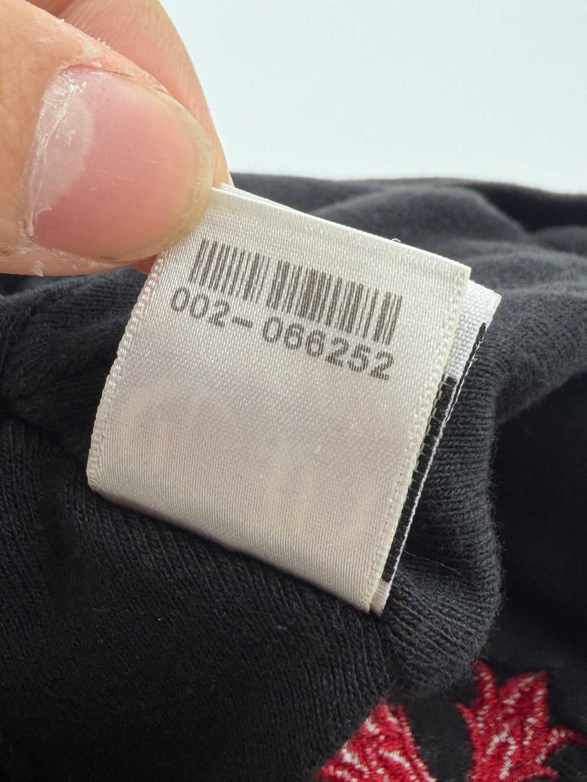 OLDER CHROME HEARTS THIN RED CROSS THERMAL WAFFLE BEANIE - FADED