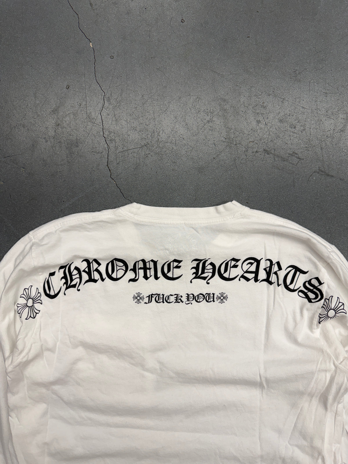 CHROME HEARTS FUCK YOU LONG SLEEVE POCKET TEE