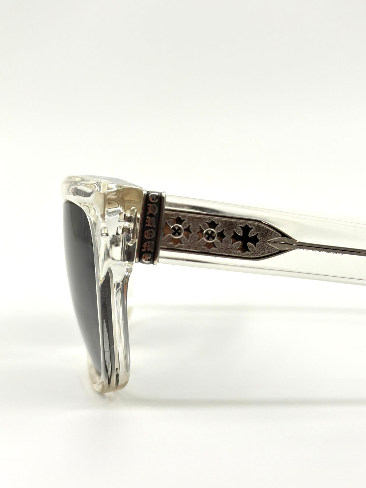 CHROME HEARTS MIDIXATHRILL 1 SUNGLASSES - CLEAR