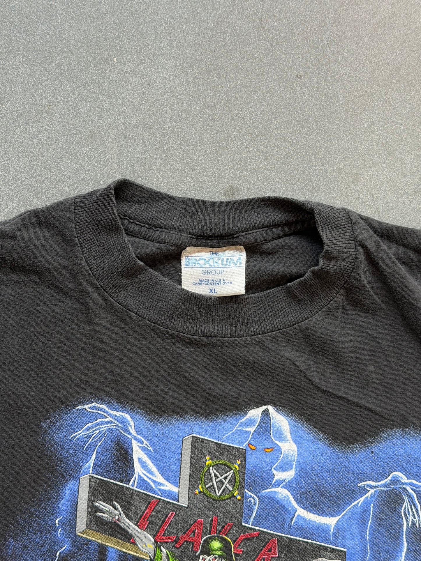 1991 SLAYER TOURING IN THE ABYSS TEE (BROCKUM TAG)
