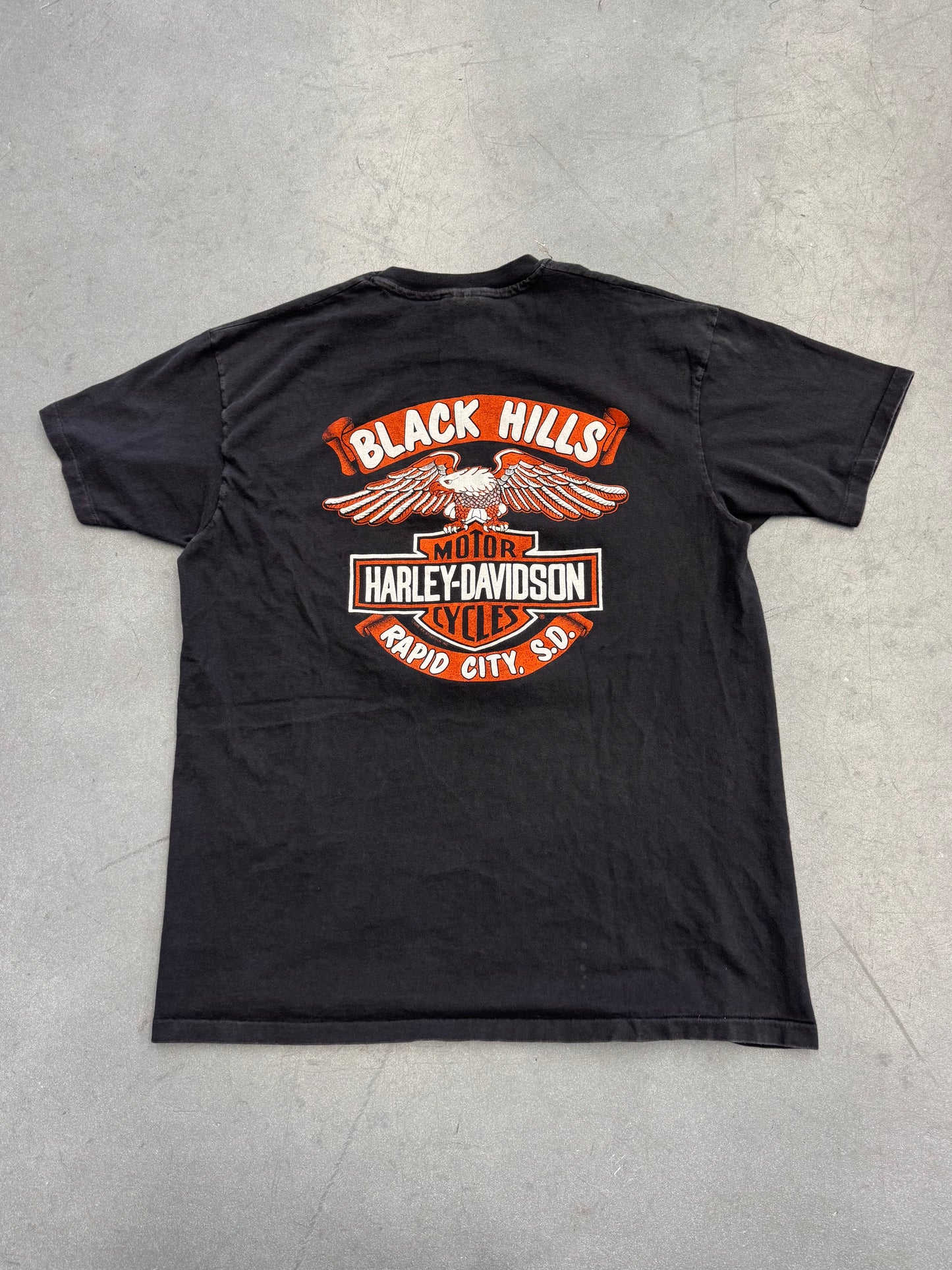 1988 RAPID CITY, S.D. HAWGS WILD STURGIS 50TH ANNIVERSARY TEE (HANES BEEFY TAG)