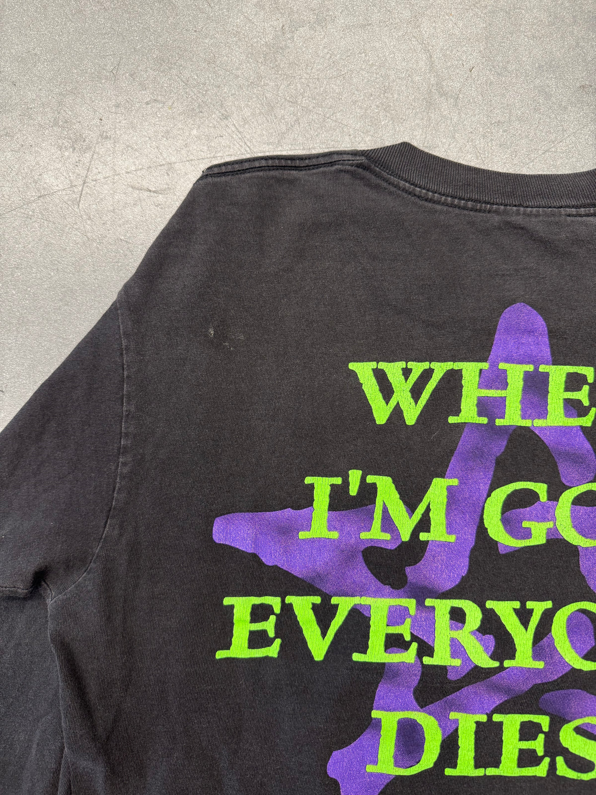 1995 MARILYN MANSON WHEN I'M GOD EVERYONE DIES LONG SLEEVE TEE (PULLED TAG)