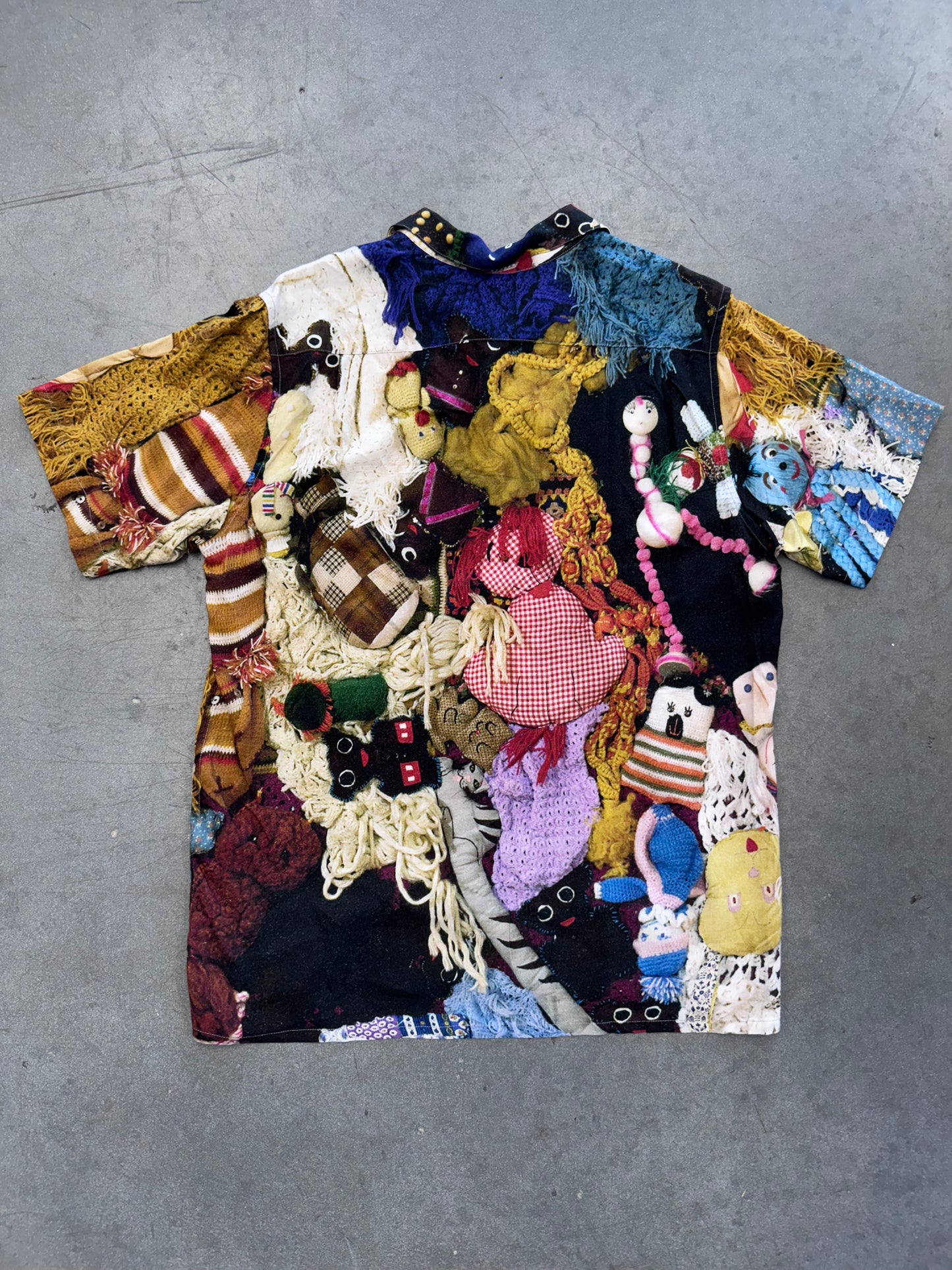 FW18 SUPREME X MIKE KELLY "MORE LOVE HOURS THAN CAN EVER BE REPAID RAYON SHIRT