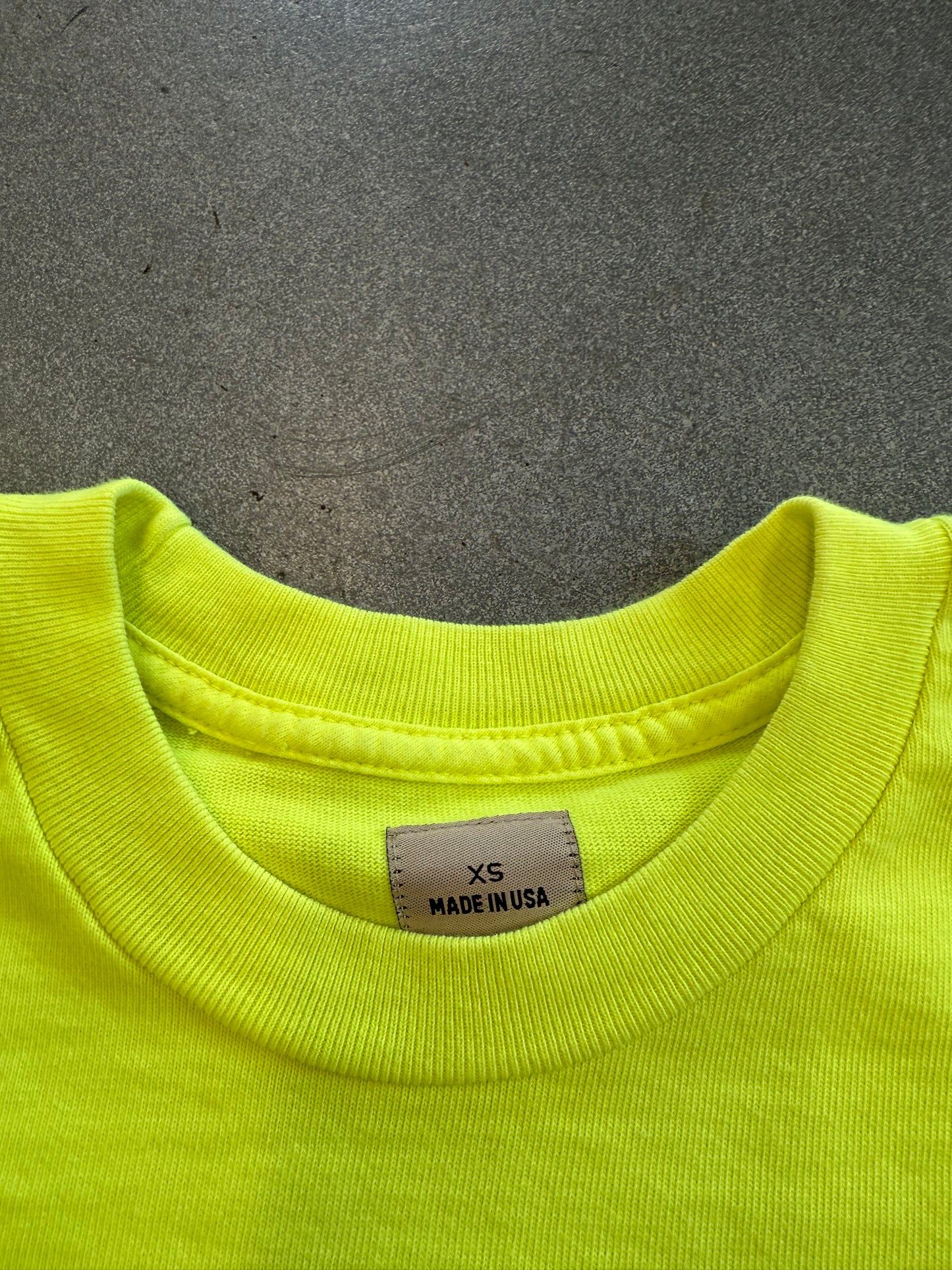 YEEZY WES LANG SKELETON L/S TEE - FROZEN YELLOW (XS)