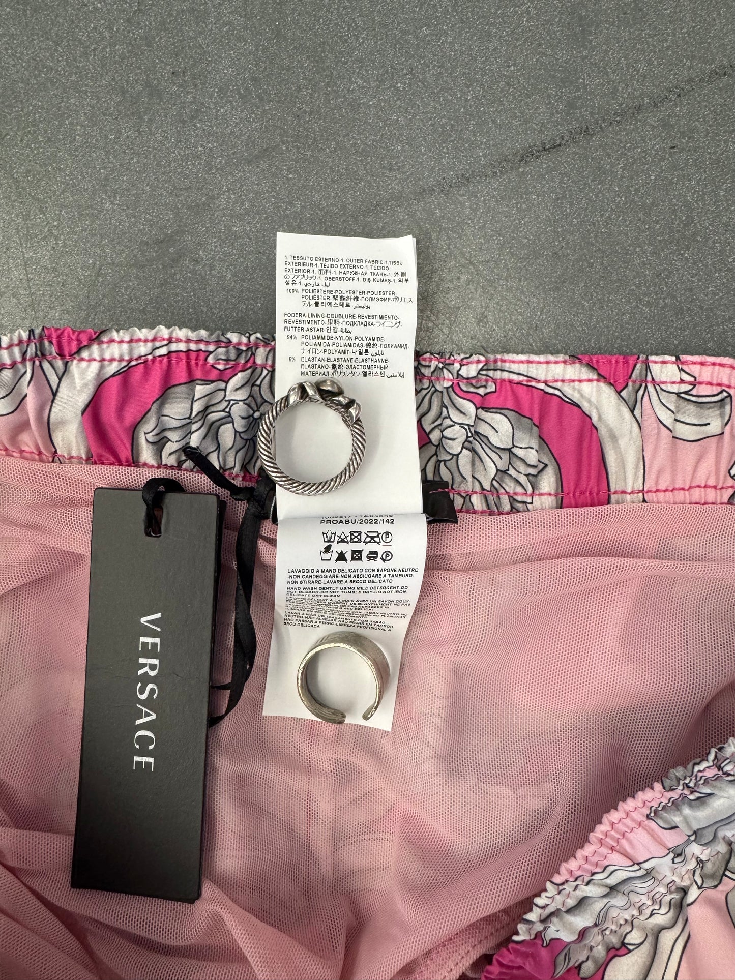 VERSACE BAROQUE BOARDSHORTS - PINK