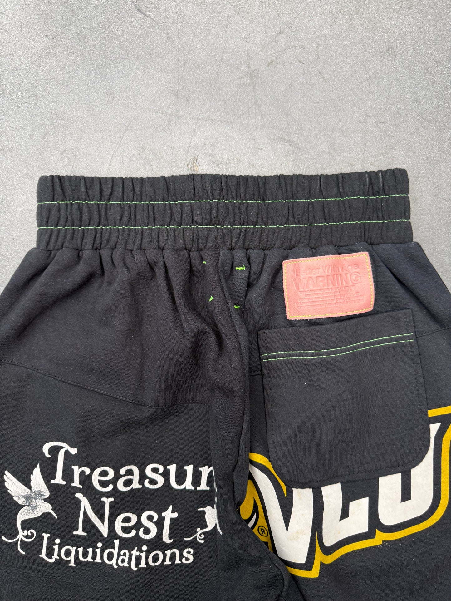 BETTER WITH AGE BLACK REMOIR RECONSTRUCTED SWEATPANT