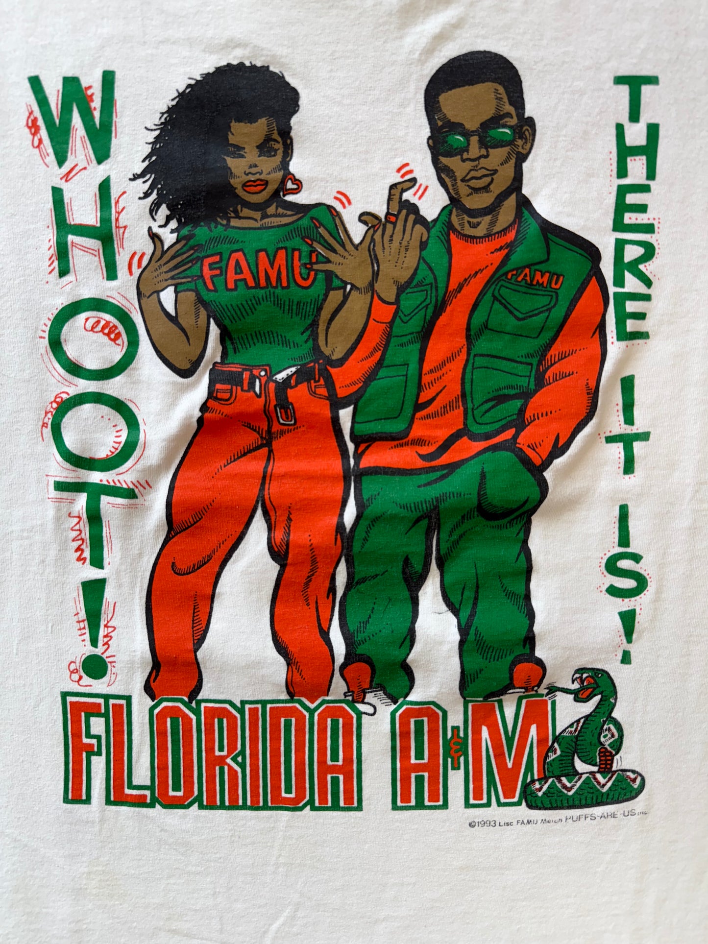 1993 FLORIDA A&M WHOOT THERE IT IS! TEE