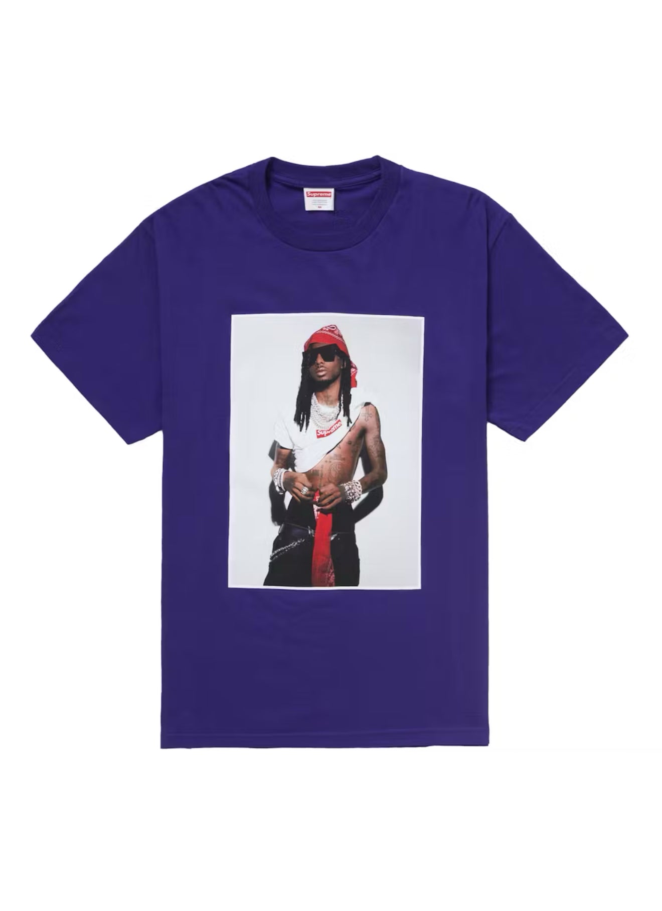 FW25 SUPREME PLAYBOI CARTI PHOTO TEE - PURPLE