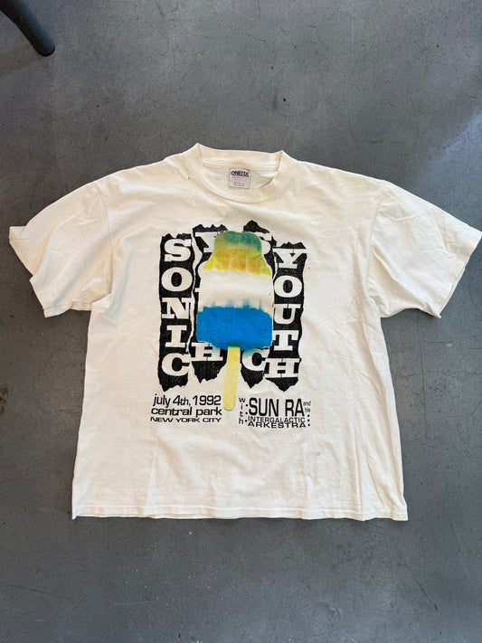 1992 SONIC YOUTH 4TH OF JULY CENTRAL PARK, NYC POPSICLE TEE (ONEITA TAG)