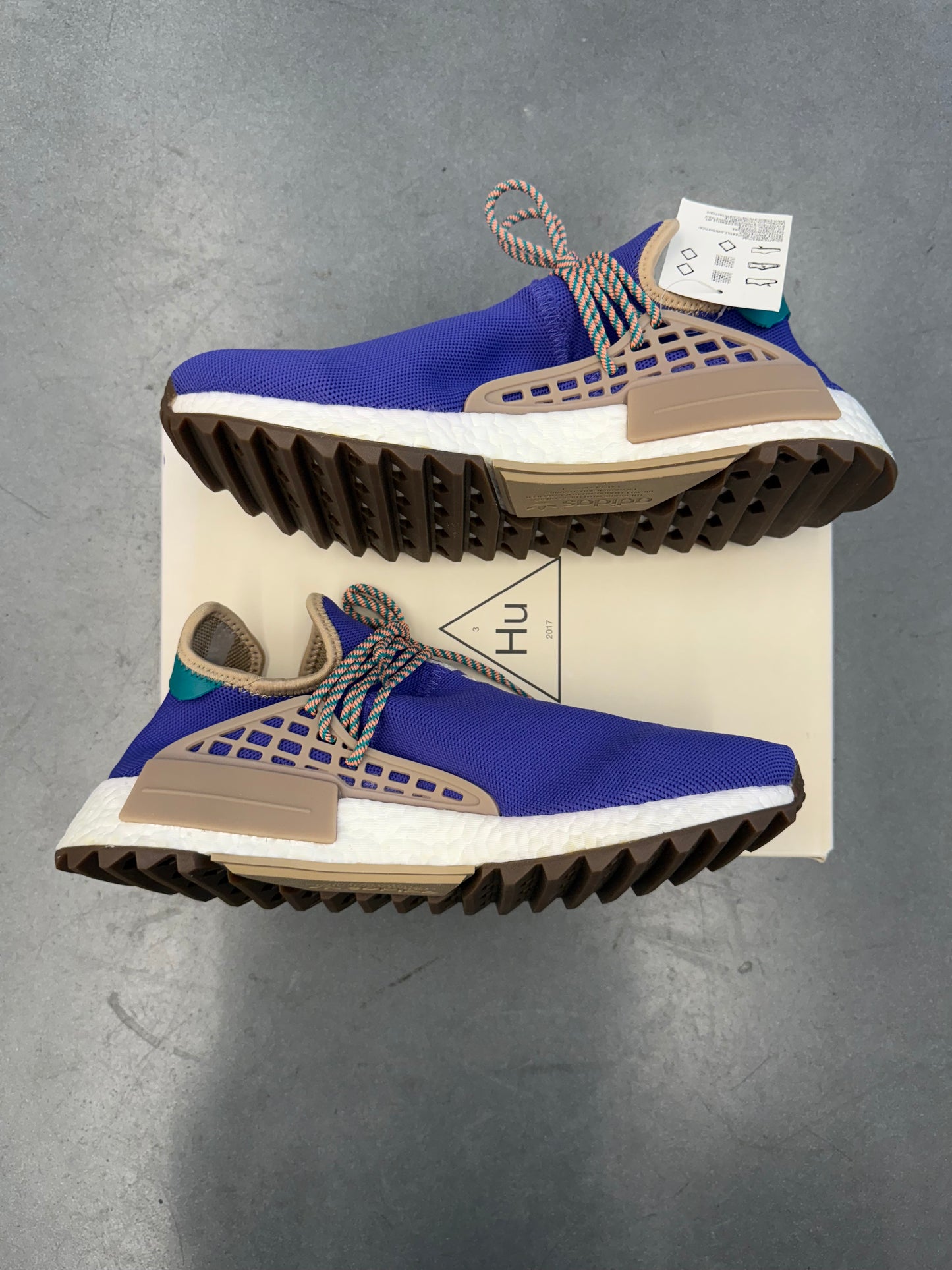 SIZE 11 ADIDAS NMD HUMAN RACE PHARRELL RESPIRA PURPLE (F&F) (BRAND NEW WITH BOX)
