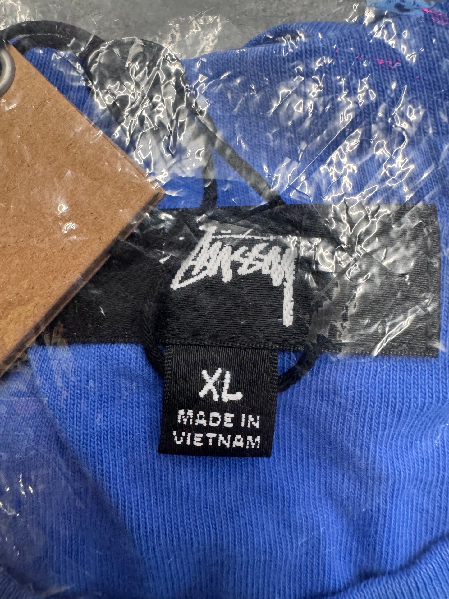 STUSSY LAZY SS TEE (NWT) - OCEAN