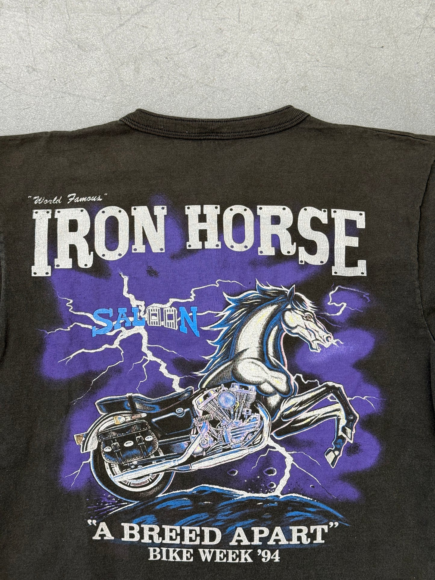 1994 IRON HORSE SALOON "A BREED APART" BIKE WEEK LS TEE (COTTON DELUXE TAG)