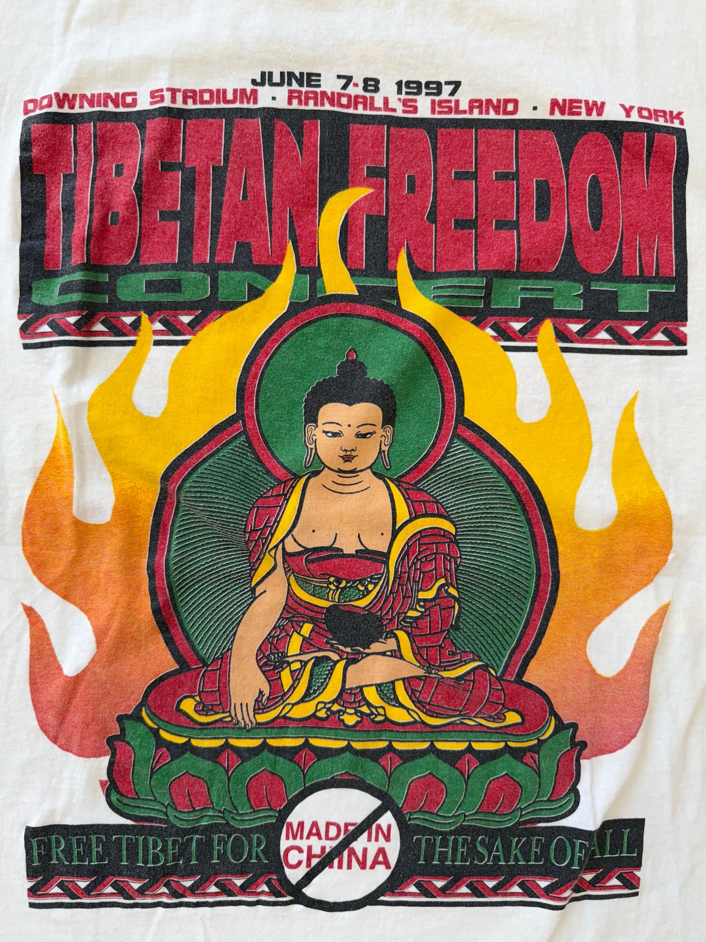 1997 TIBETIAN FREEDOM CONCERT TEE (SCREEN STAR TAG)