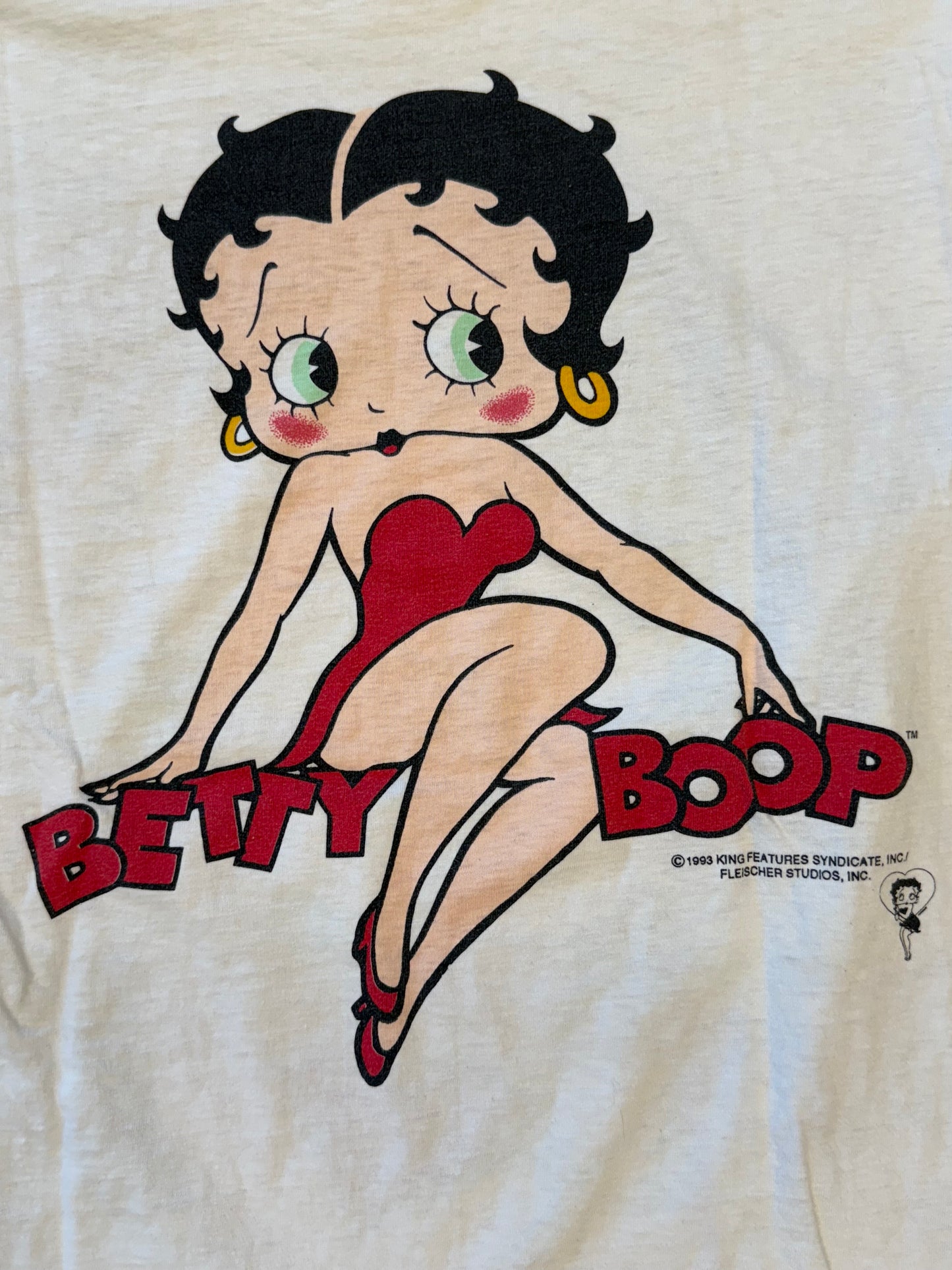 1993 BETTY BOOP BIMBO PUDGY AOP TEE (FADED TAG)